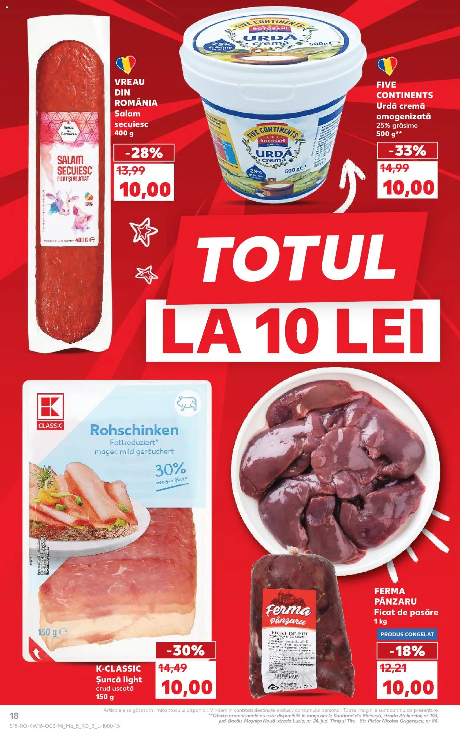 Noul catalog Kaufland – valabil de la 15.04.2026 | Pagină: 18 | Produse: Hacıyatmaz Kedi Oyuncağı, Cremă, Salam, Șuncă