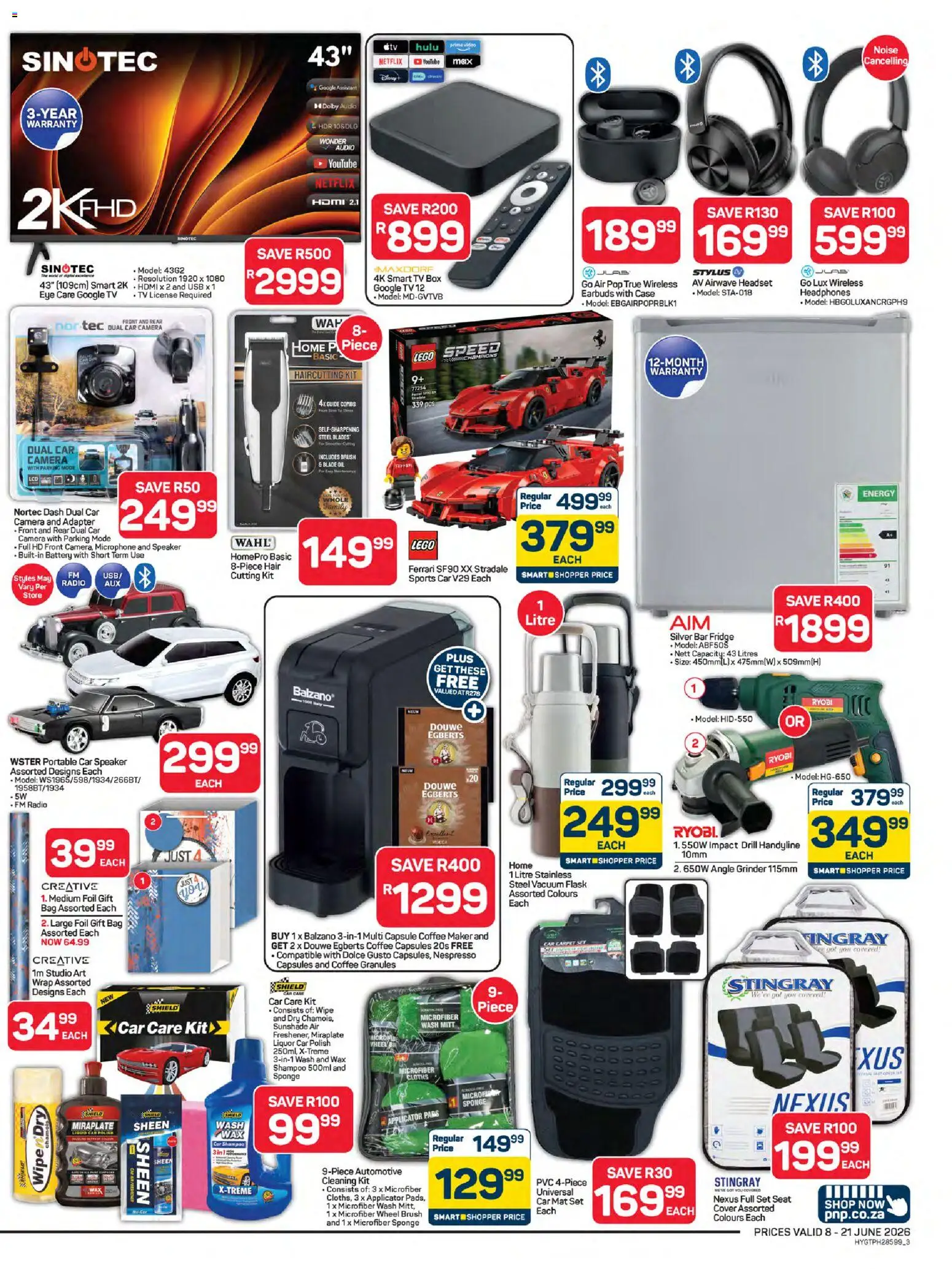 New Pick n Pay catalogue – valid from 08.06.2026 | Page: 3 | Products: Microphone, Art, Flask, Coffee