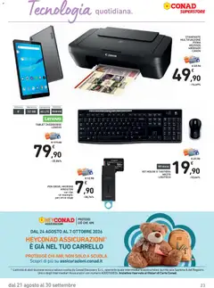 Anteprima del volantino KIT MOUSE E TASTIERA MK270 LOGITECH, Kit mouse e tastiera wireless Logitech MK270 valido a partire dal 21/08/2026 | Pagina: 23 | Prodotti: Schermo, Carrello, Tablet, Tastiera