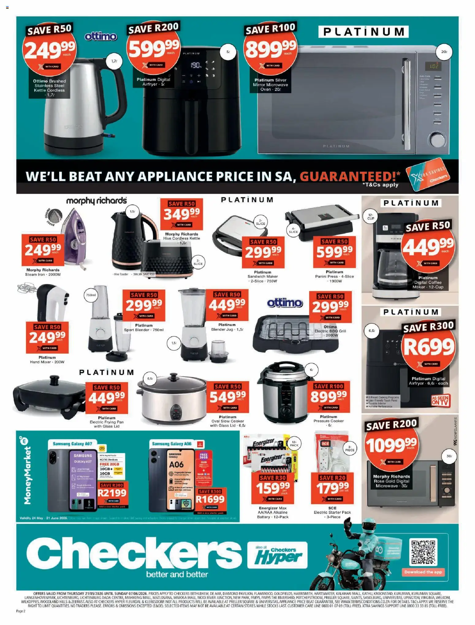 New Checkers catalogue – valid from 21.05.2026 | Page: 14 | Products: Kettle, Cooker, Mirror, Pressure cooker
