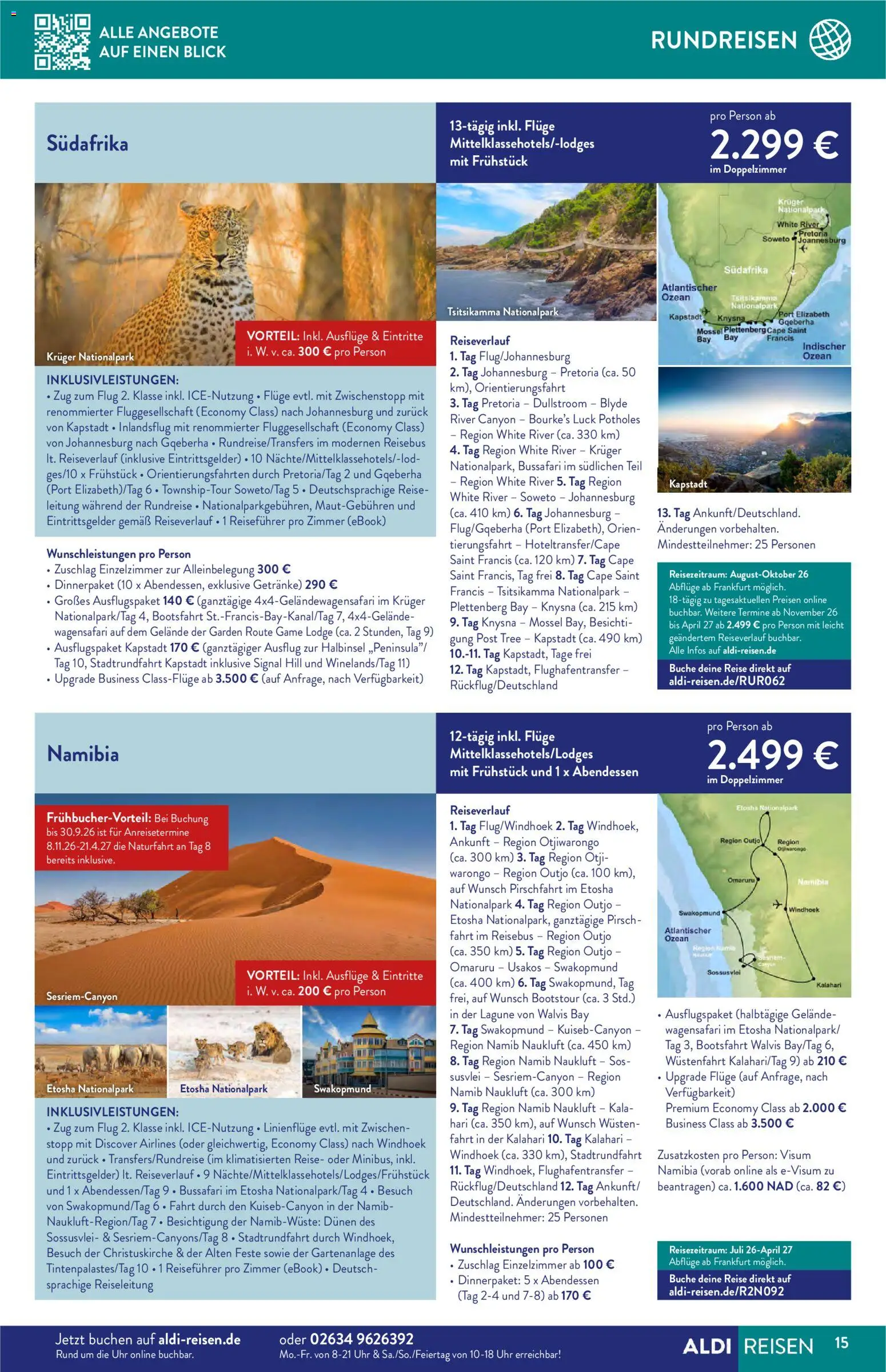 Aldi Reisen Reisemagazin – gültig ab 01.05.2026 | Seite: 15