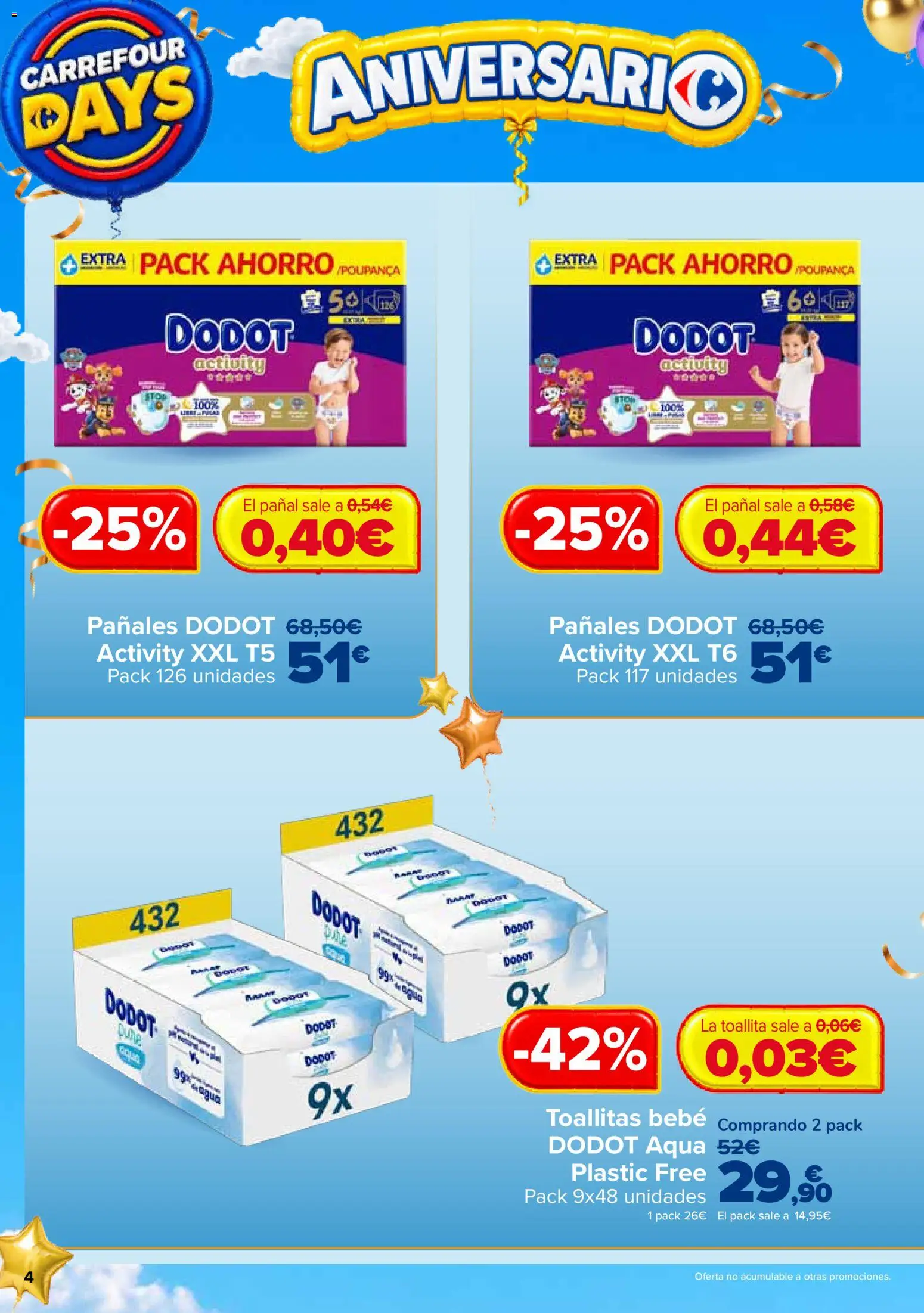 Carrefour Days │ válido desde el 01/10/2026 | Página: 4 | Productos: Agua, Pañales