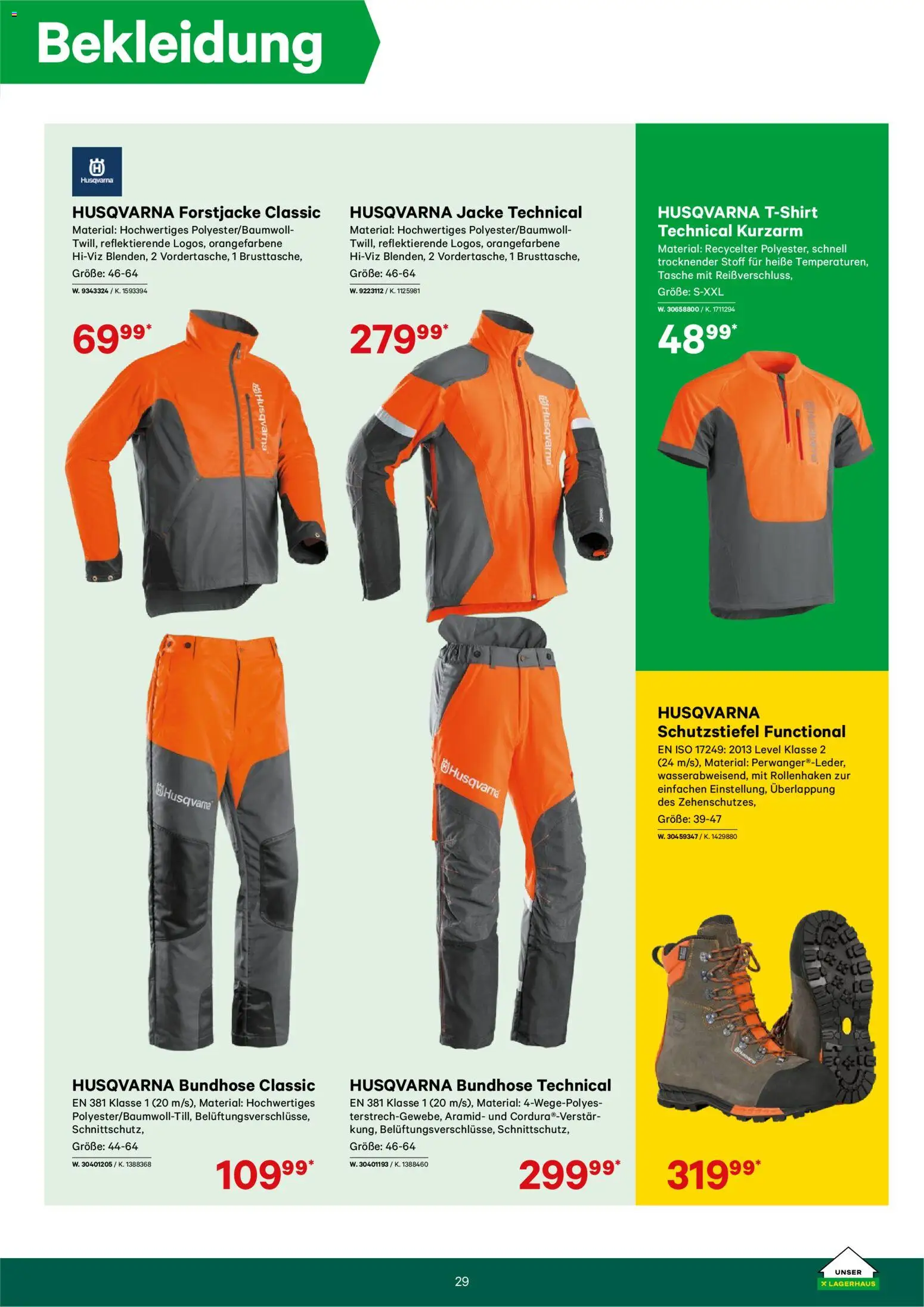 Lagerhaus Forstkatalog gültig ab 01.01.2025 | Seite: 29 | Produkte: Bekleidung, Jacke, Tasche