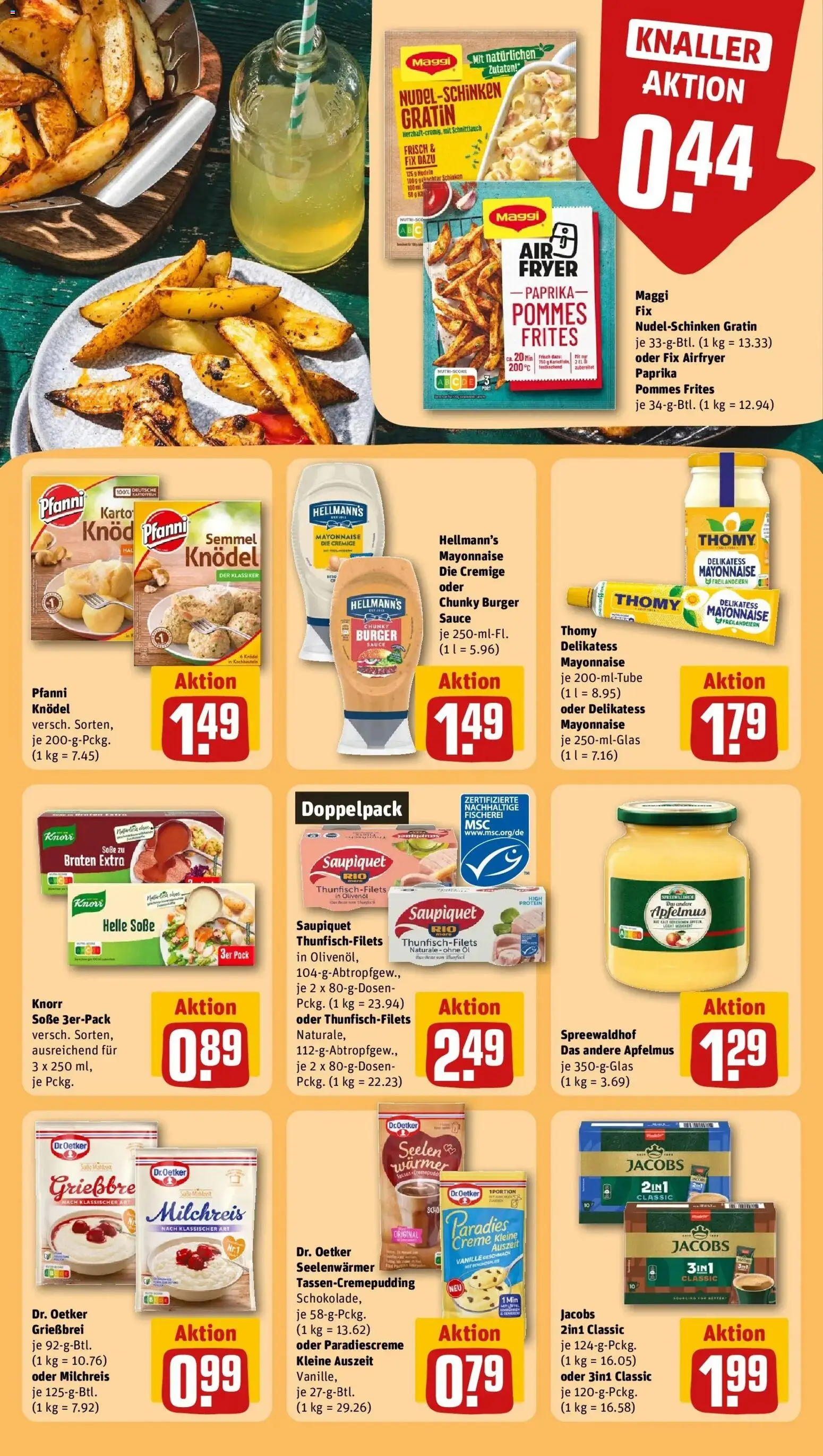 REWE Prospekt ab 21.09.2026 zum Blättern » Angebote | Seite: 26 | Produkte: Maggi, Olivenol, Pommes frites, Creme