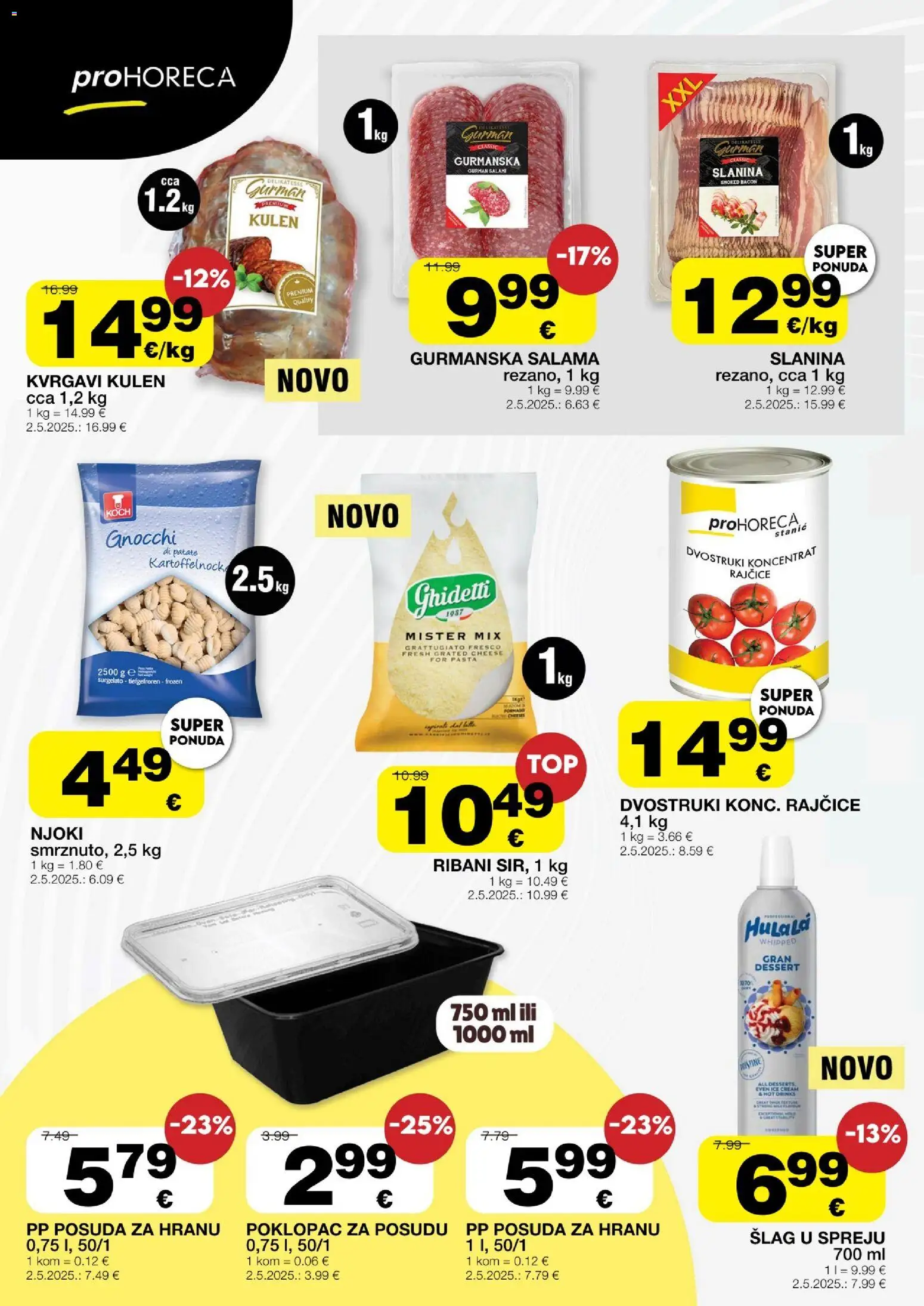 Stanić Diskont katalog | vrijedi od 22.05.2026 | Stranica: 2 | Proizvodi: Salama, Rajčice, Pasta, Šlag