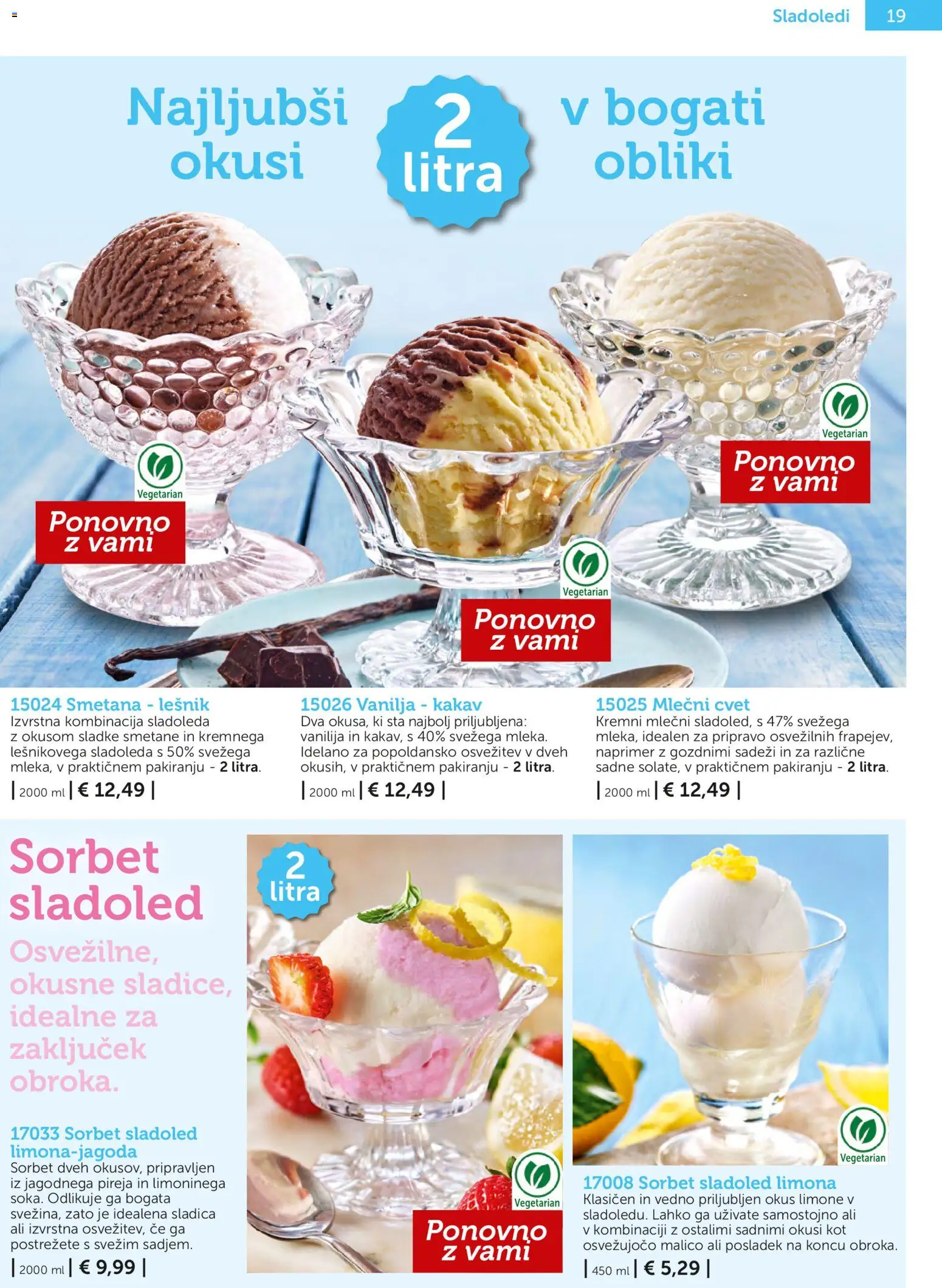 Novi Bofrost katalog ponudbe – veljaven od 04.03.2026 | Stran: 19 | Izdelki: Kakav, Smetana, Sladoled, Limona
