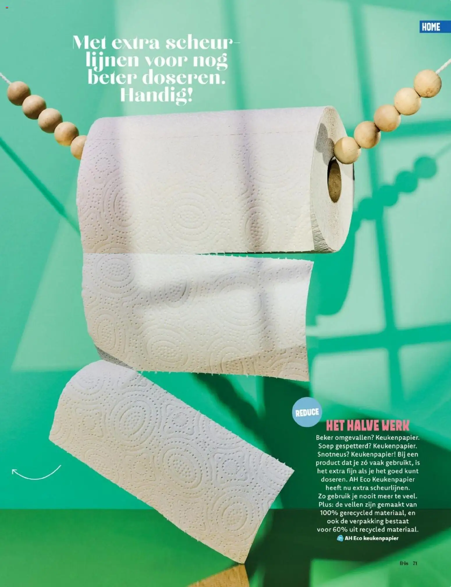 {H1} | Pagina: 71 | Producten: Beker, Keukenpapier