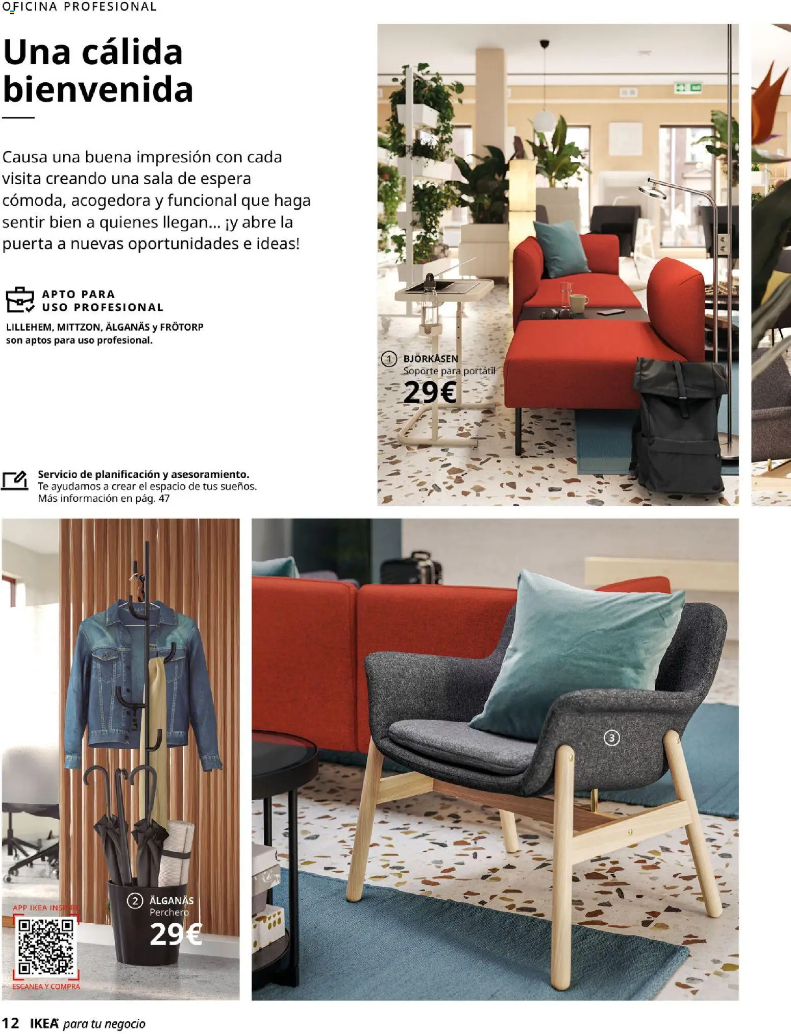 IKEA - IKEA para tu negocio │ válido desde el 01/09/2026 | Página: 12 | Productos: Perchero, Portátil, Té