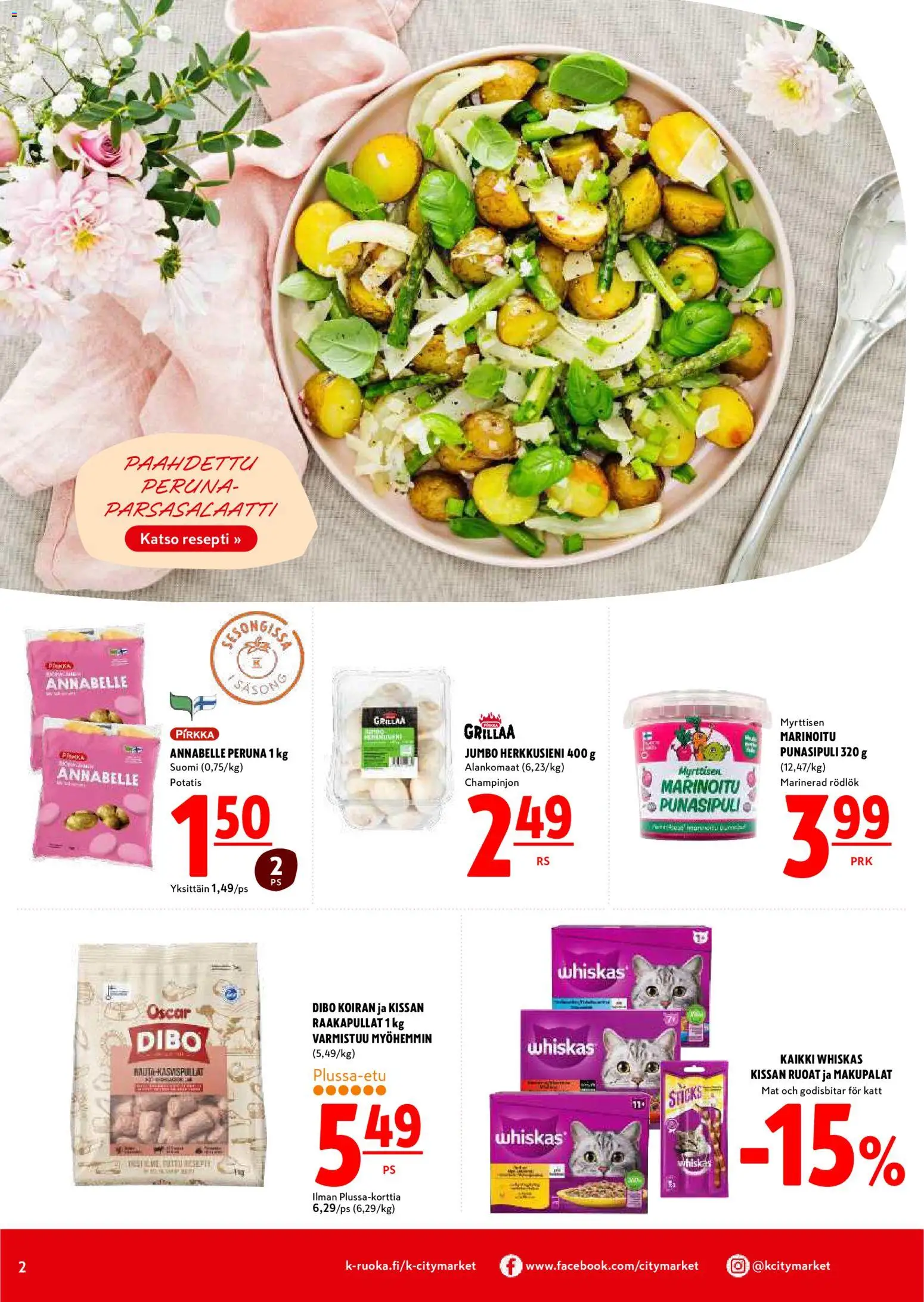 K-Citymarket tarjoukset – voimassa 30/07/2026 alkaen | Sivu: 2 | Tuotteet: Peruna, Punasipuli
