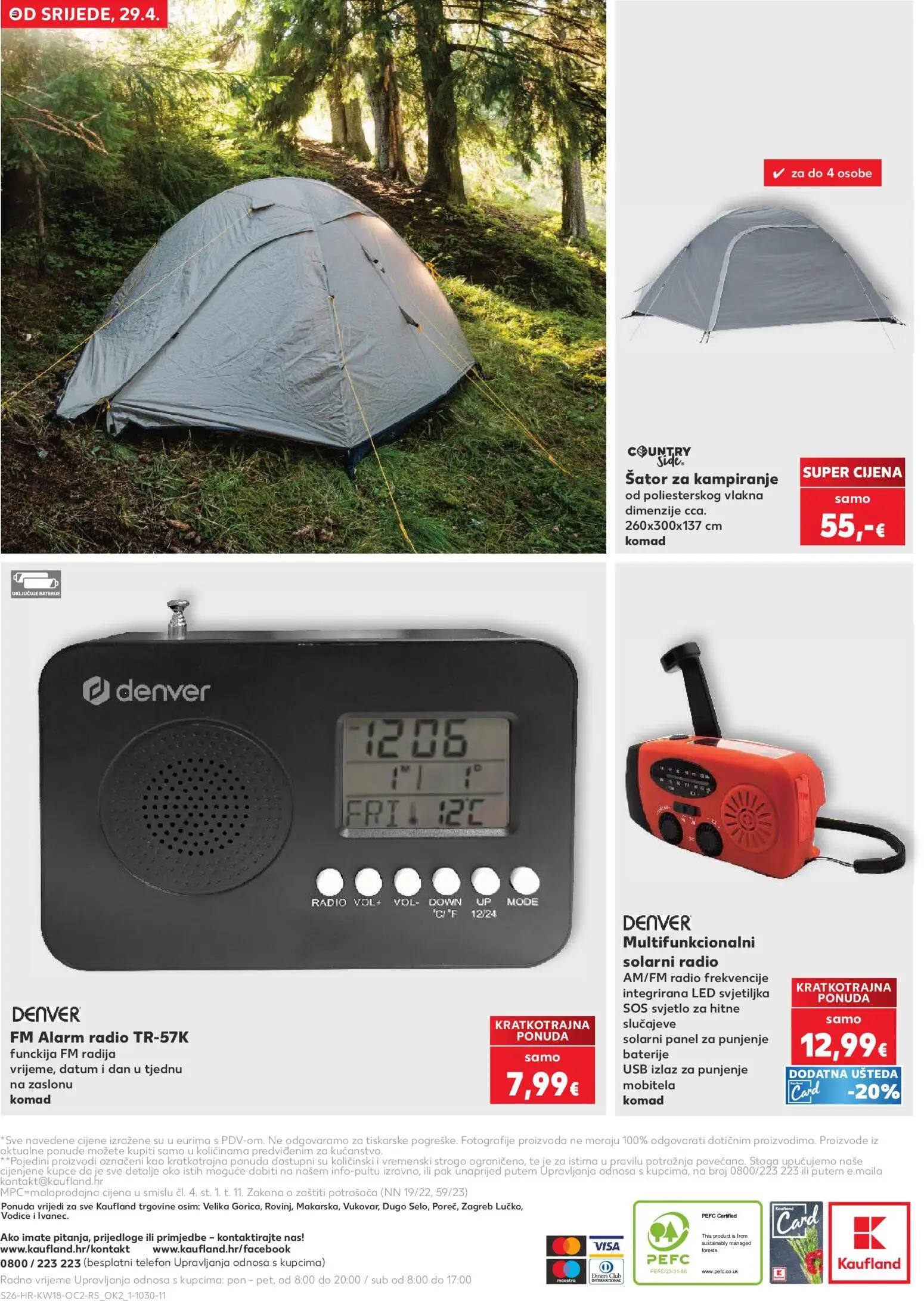 Kaufland katalog | vrijedi od 29.04.2026 | Stranica: 26 | Proizvodi: Svjetiljka, Baterije, Telefon, USB