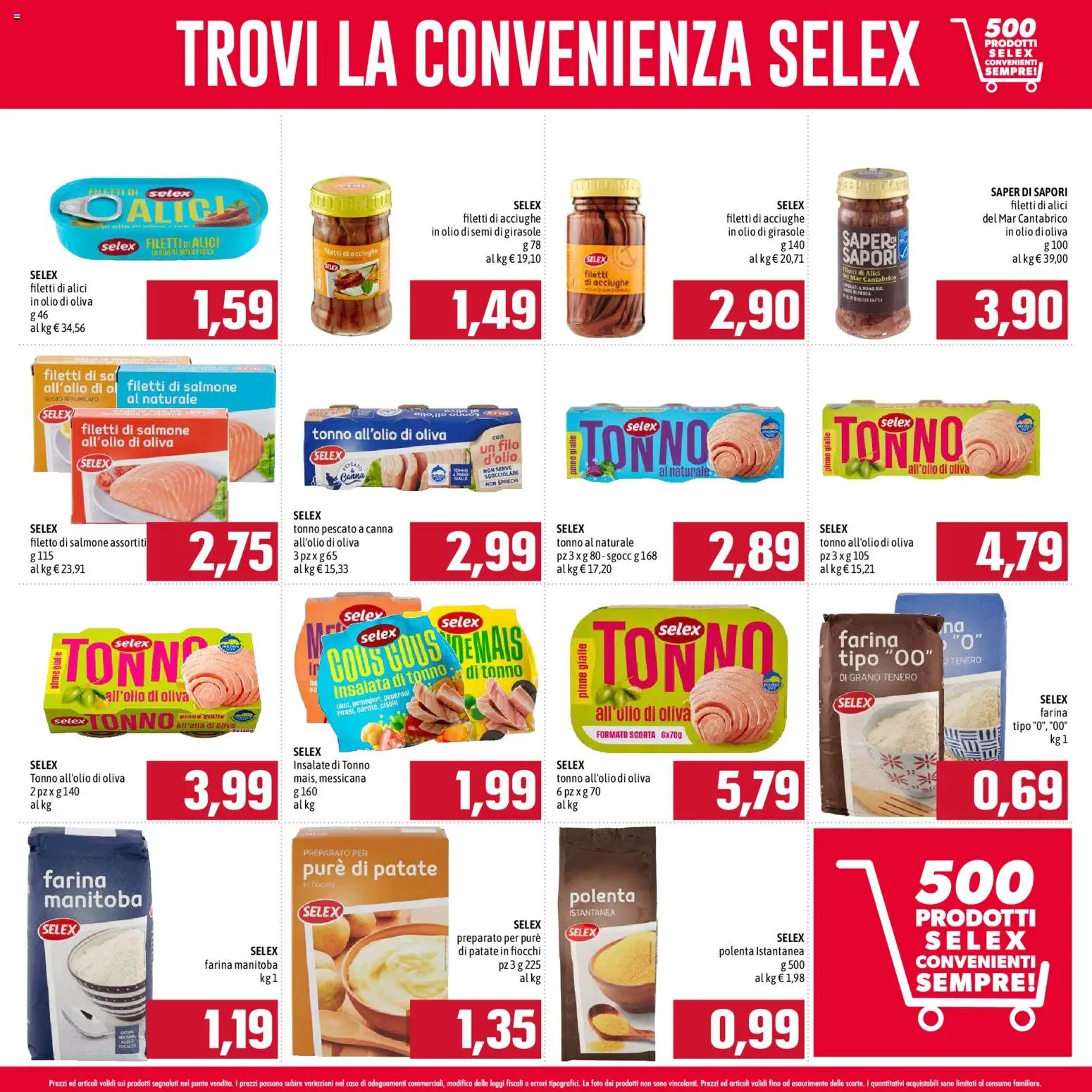 Volantino Emisfero del 21/09/2026 | Pagina: 7 | Prodotti: Filetto di salmone, Fiocchi, Pinne, Acciughe