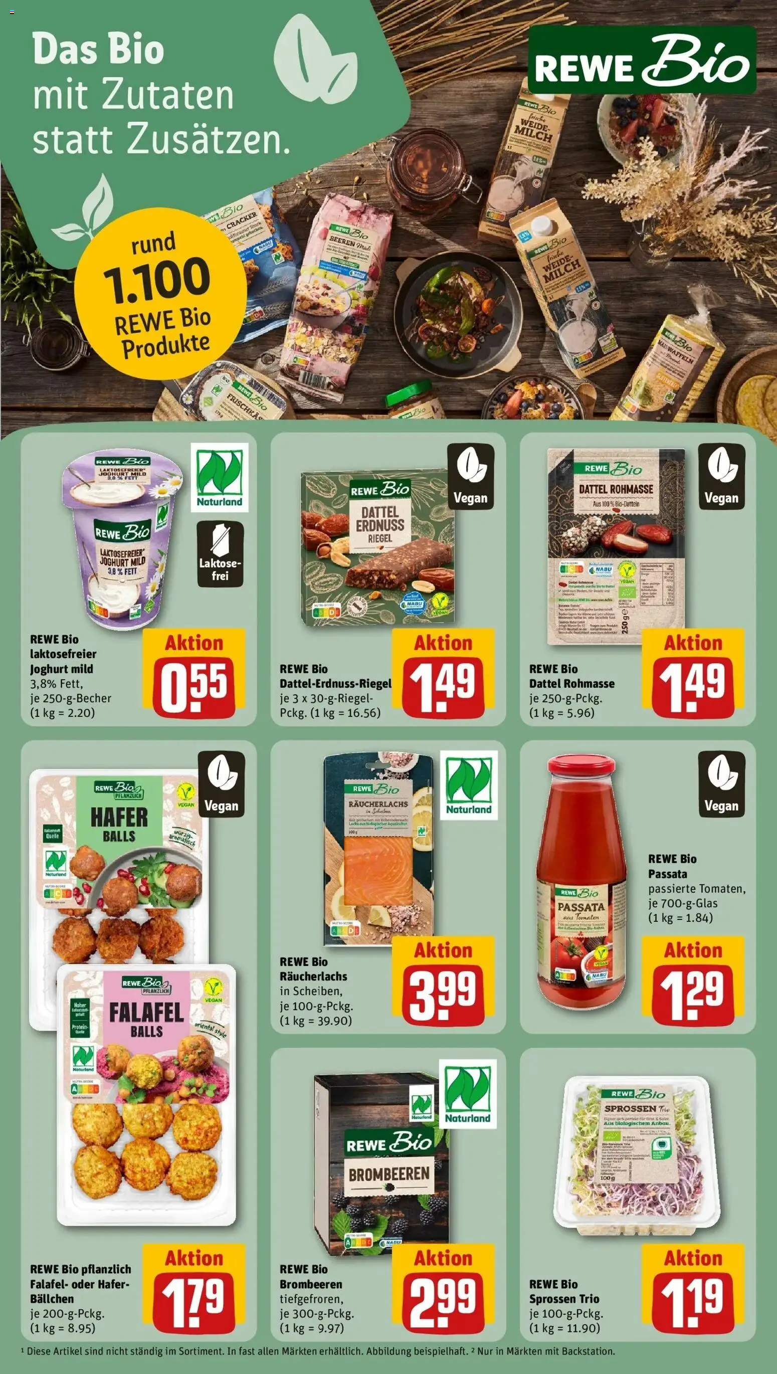 REWE Prospekt ab 19.10.2026 zum Blättern » Angebote | Seite: 23 | Produkte: Milch, Joghurt, Räucherlachs, Dattel