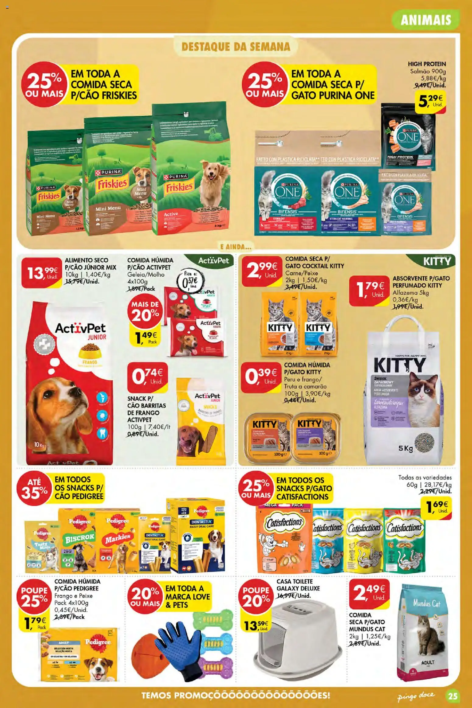 Pingo Doce Poupe Esta Semana Açores │ válido de 06/08/2026 | Página: 25 | Produtos: Purina one, Gelatina, Salmão, Snacks