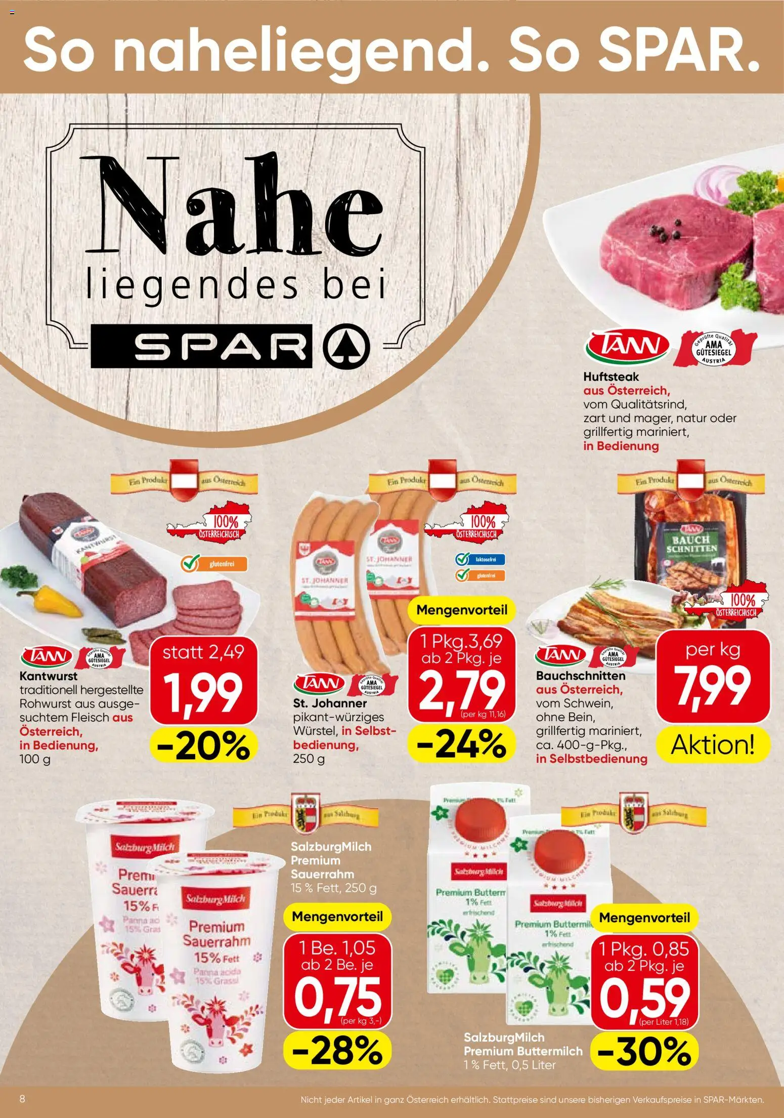 Spar - Flugblatt gültig ab 27.08.2026 | Seite: 8