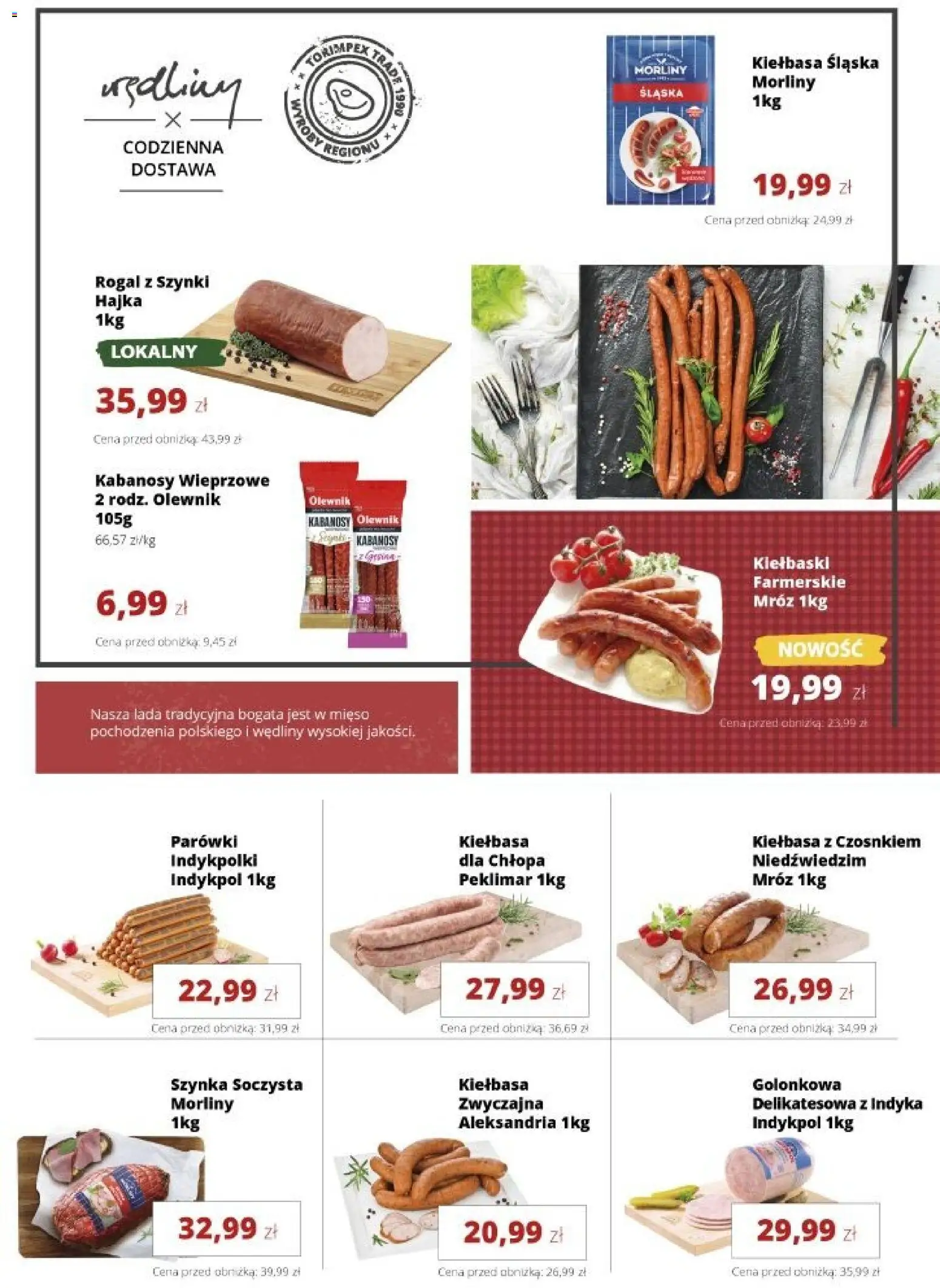 Torimpex gazetka od 13.07.2026 | Strona: 4 | Produkty: Kiełbasa, Mięso, Szynka, Kiełbasa śląska