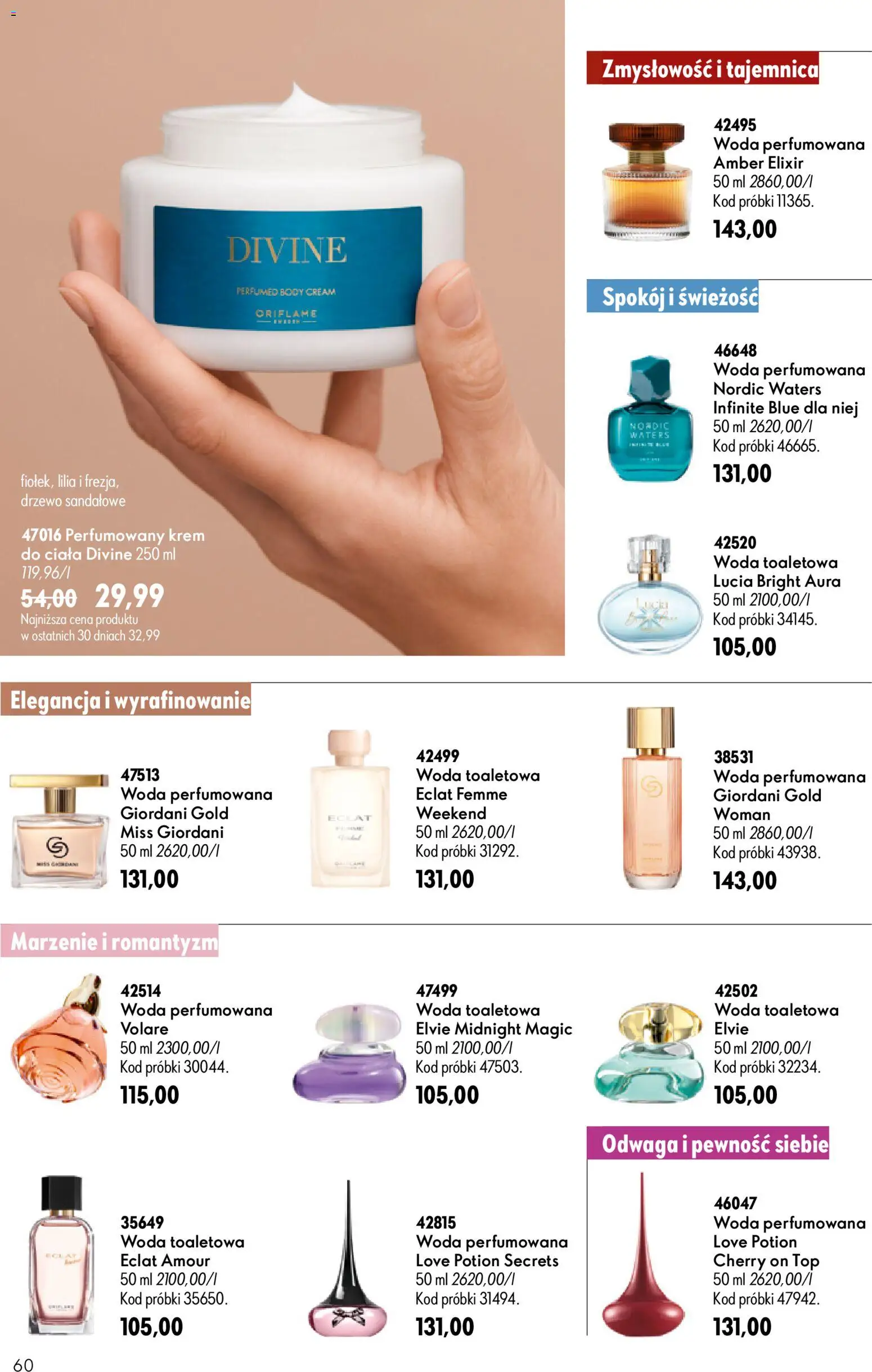 Oriflame Katalog 10 2026 od 08.07.2026 | Strona: 60 | Produkty: Top, Woda toaletowa, Body, Woda