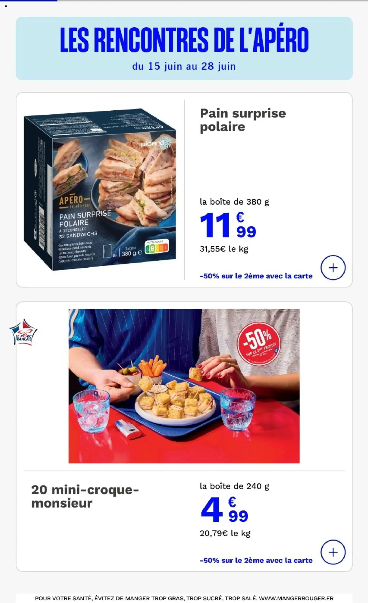 {H1} | Page: 6 | Produits: Pain surprise, Pesto, Roquette, Pain