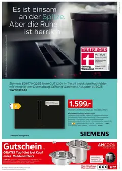 XXXLutz Nr. 1 bei Küchen ab 04.07.2026 gültig | Seite: 7 | Produkte: Siemens, Dunstabzug, Kuchen