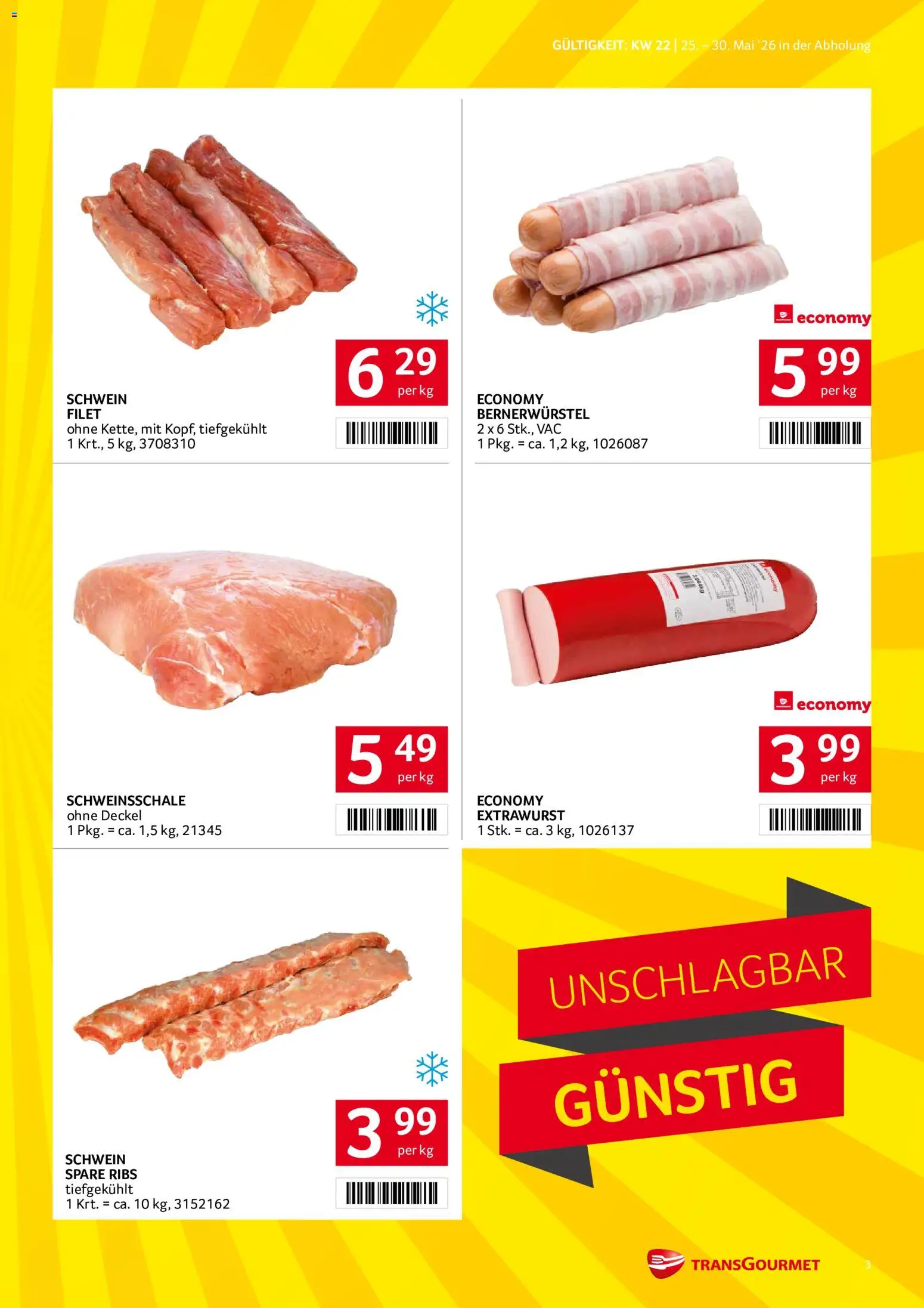 Transgourmet Flugblatt gültig ab 25.05.2026 | Seite: 3