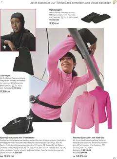 Tchibo aktionen Run club ab 01.10.2026 gültig | Seite: 25 | Produkte: Deckel, Gürtel, Tasche