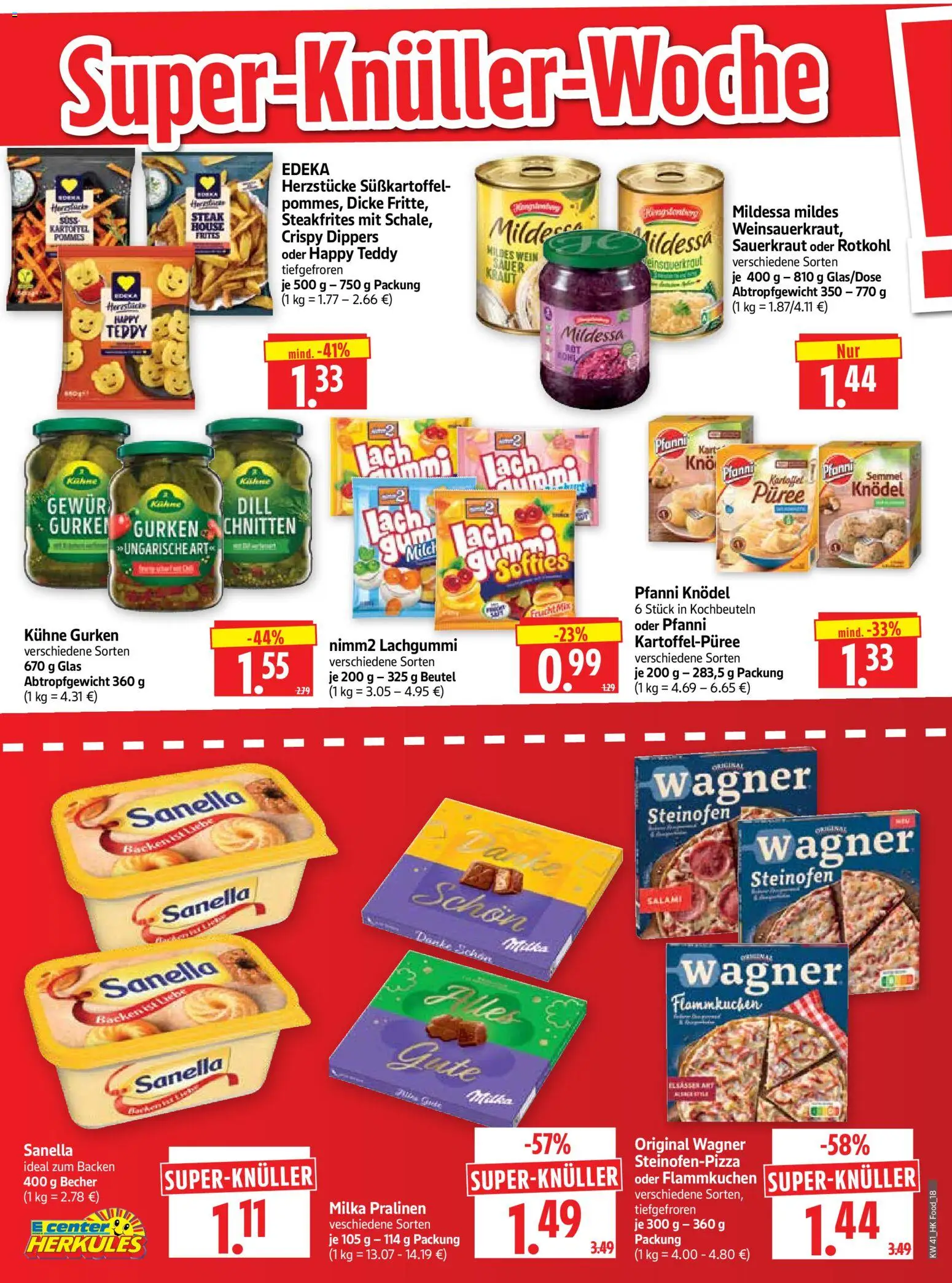 HERKULES Prospekt – gültig ab 05.10.2026 | Seite: 18 | Produkte: Milch, Kraut, Salami, Wein