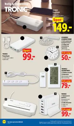 TRONIC Powerbank, 2 x USB-A og 1 x USB-C. 10,000 mAh. gyldig fra 28/06/2026 | Side: 24 | Produkter: Powerbank, Termometer, Søm, Vejrstation