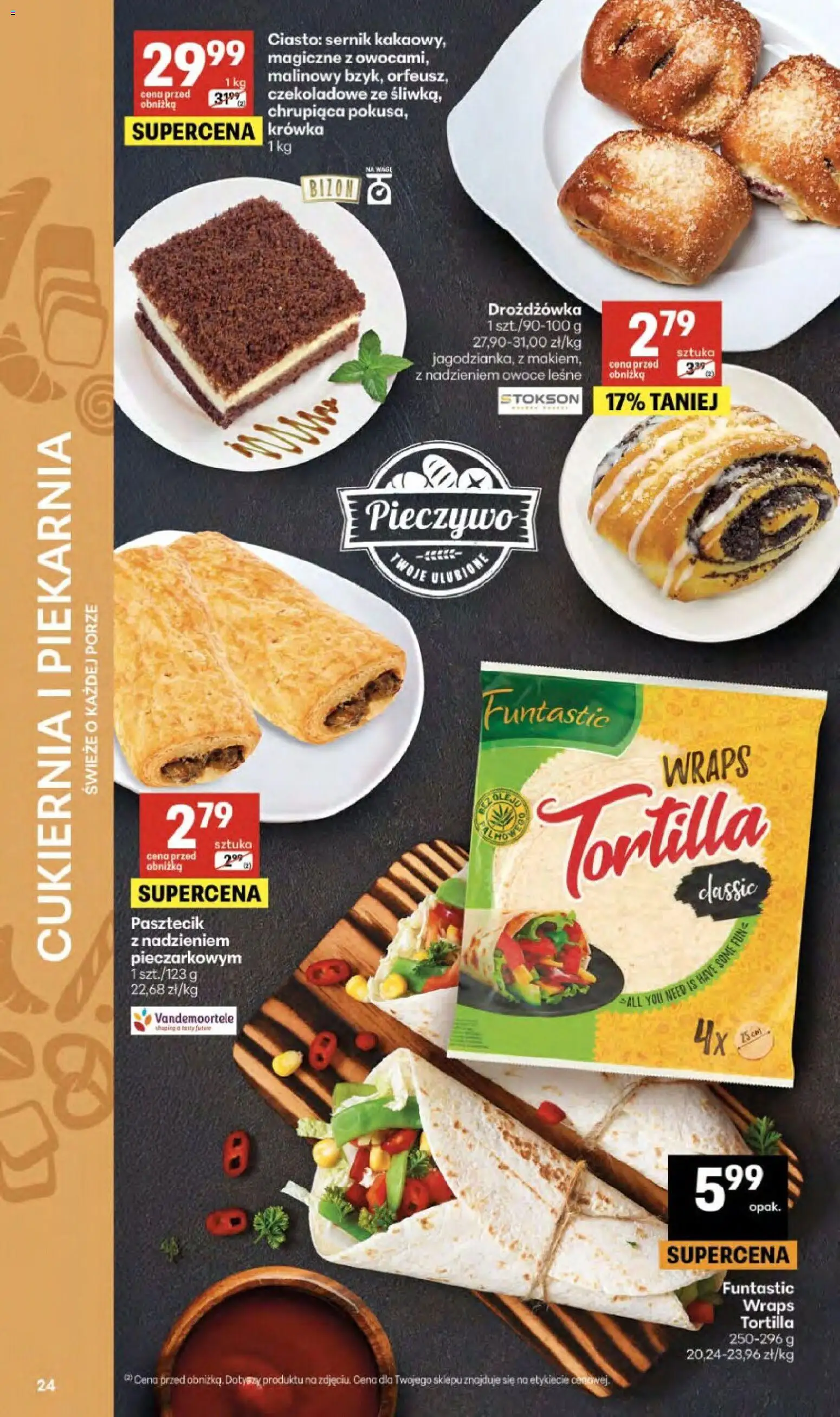Delikatesy Centrum gazetka - Sklepy Własne od 14.05.2026 | Strona: 24 | Produkty: Pieczywo, Krowka, Piekarnia, Owoce