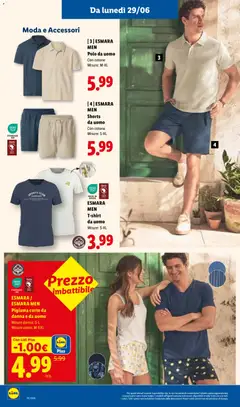 Anteprima del volantino [3] ESMARA MEN Polo da uomo, Polo da uomo con cotone. valido a partire dal 25/06/2026 | Pagina: 42 | Prodotti: Pigiama, T-shirt, Polo