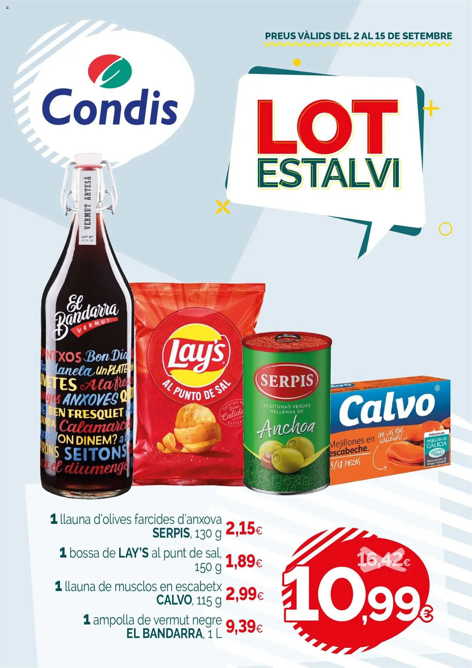 Condis folleto │ válido desde el 02/09/2026 | Página: 1 | Productos: Vermut, Patatas, Anchoa, Sal