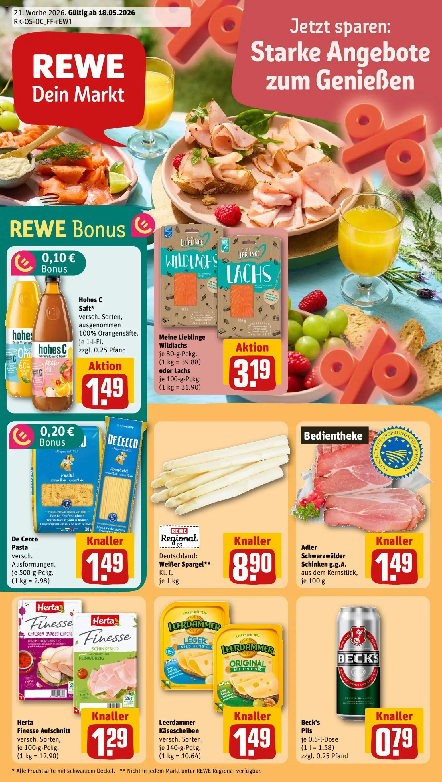 Rewe Prospekt 	 – gültig ab 18.05.2026 | Seite: 1