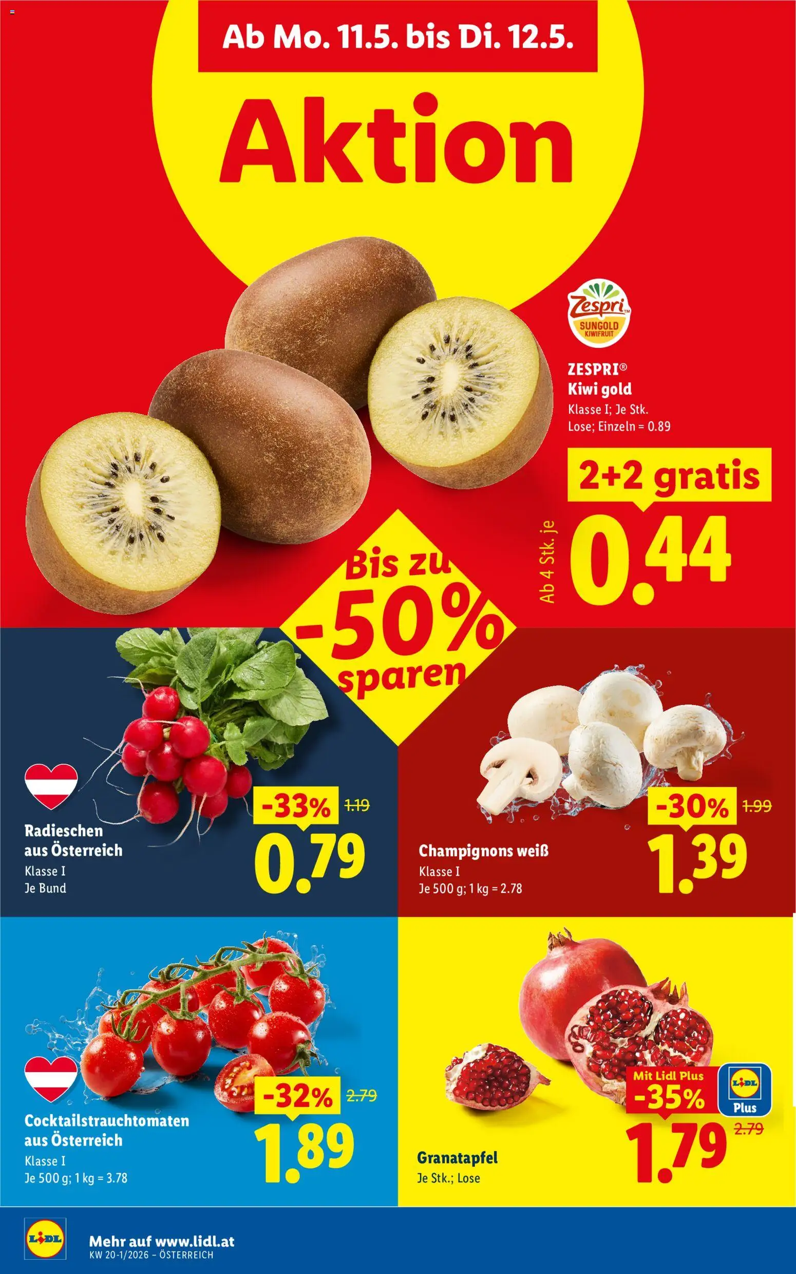 Lidl Flugblatt - Oberpullendorf, Güssing, Oberwart gültig ab 07.05.2026 | Seite: 41 | Produkte: Kiwi