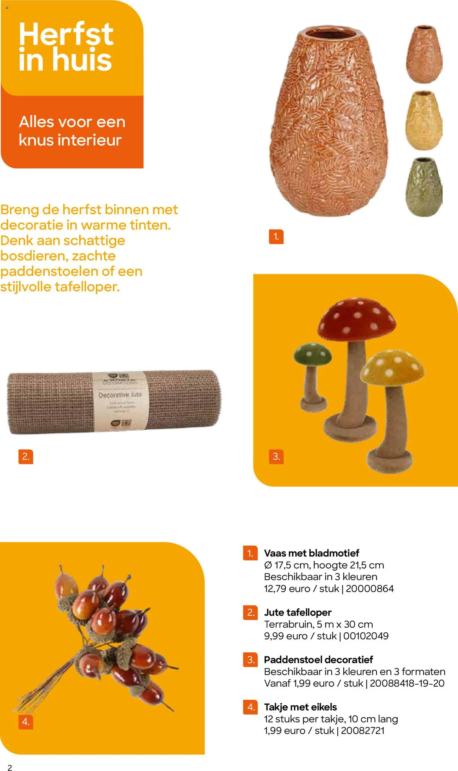{H1} | Pagina: 2 | Producten: Paddenstoelen, Decoratie, Vaas