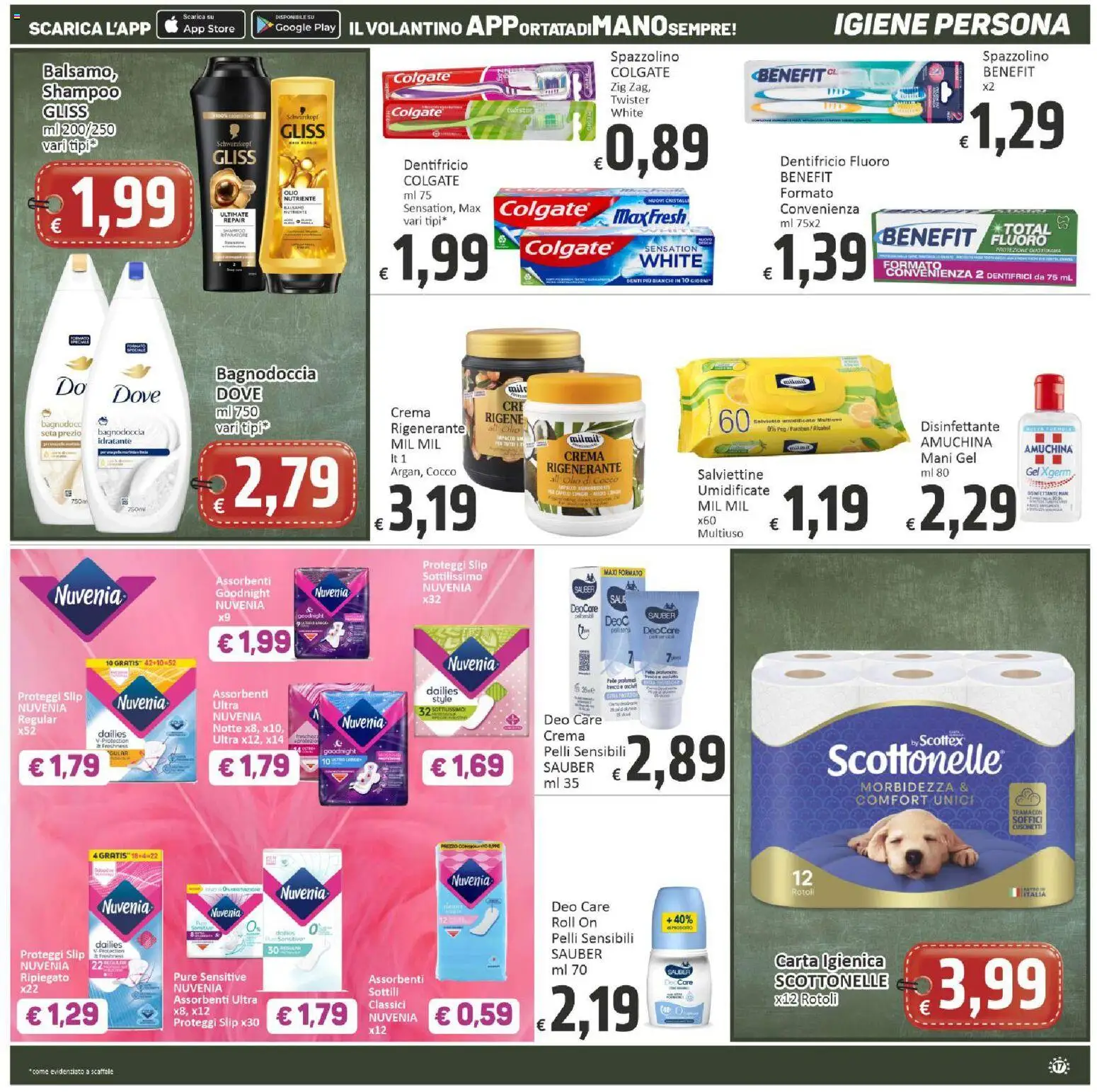 Volantino Paghi Poco del 22/09/2026 | Pagina: 17 | Prodotti: Dentifricio, Proteggi slip, Slip, Sale