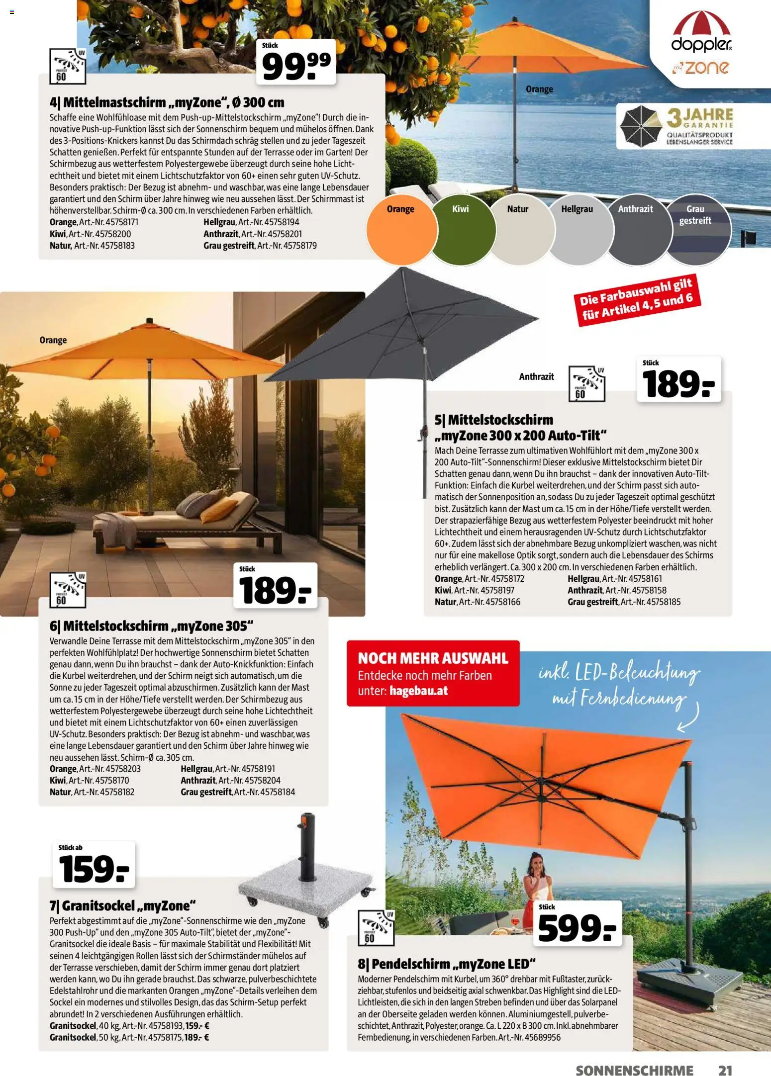 Hagebau Gartenjahr gültig ab 13.03.2026 | Seite: 21 | Produkte: Kiwi, Orangen
