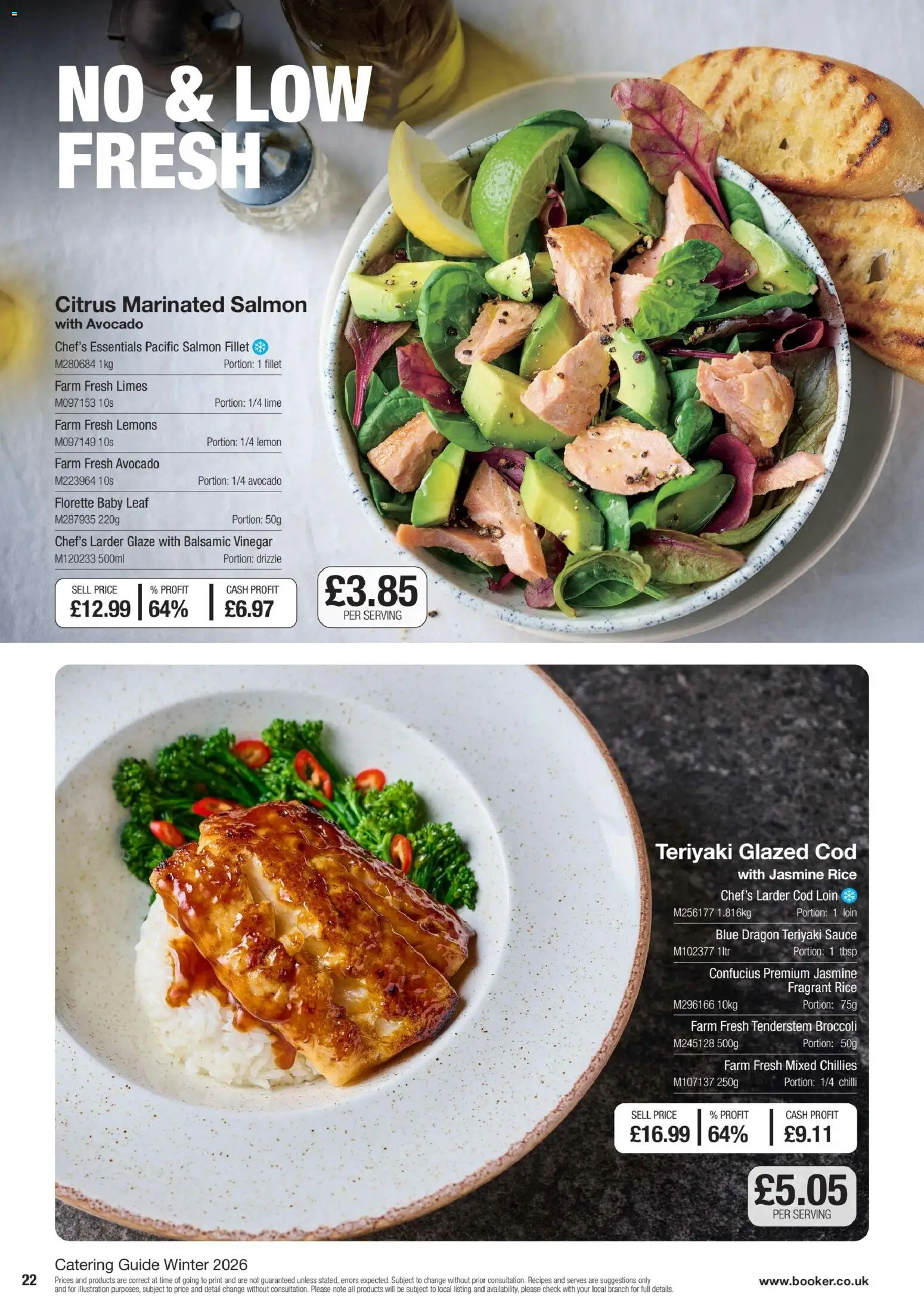 {H1} | Page: 22 | Products: Sauce, Salmon, Salmon fillet, Rice