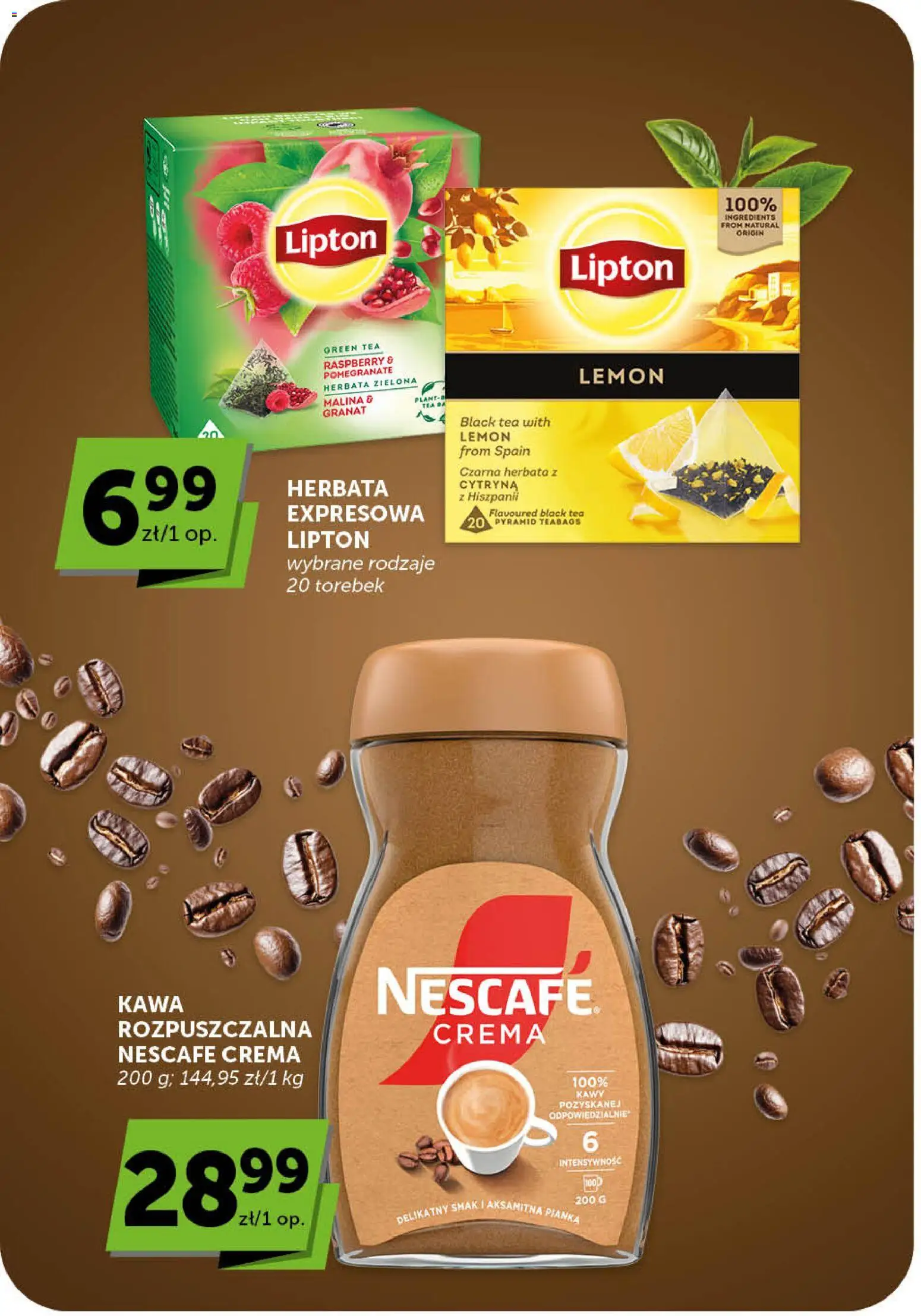 ABC gazetka - Market od 07.05.2026 | Strona: 23 | Produkty: Malina, Nescafe, Kawa rozpuszczalna, Herbata