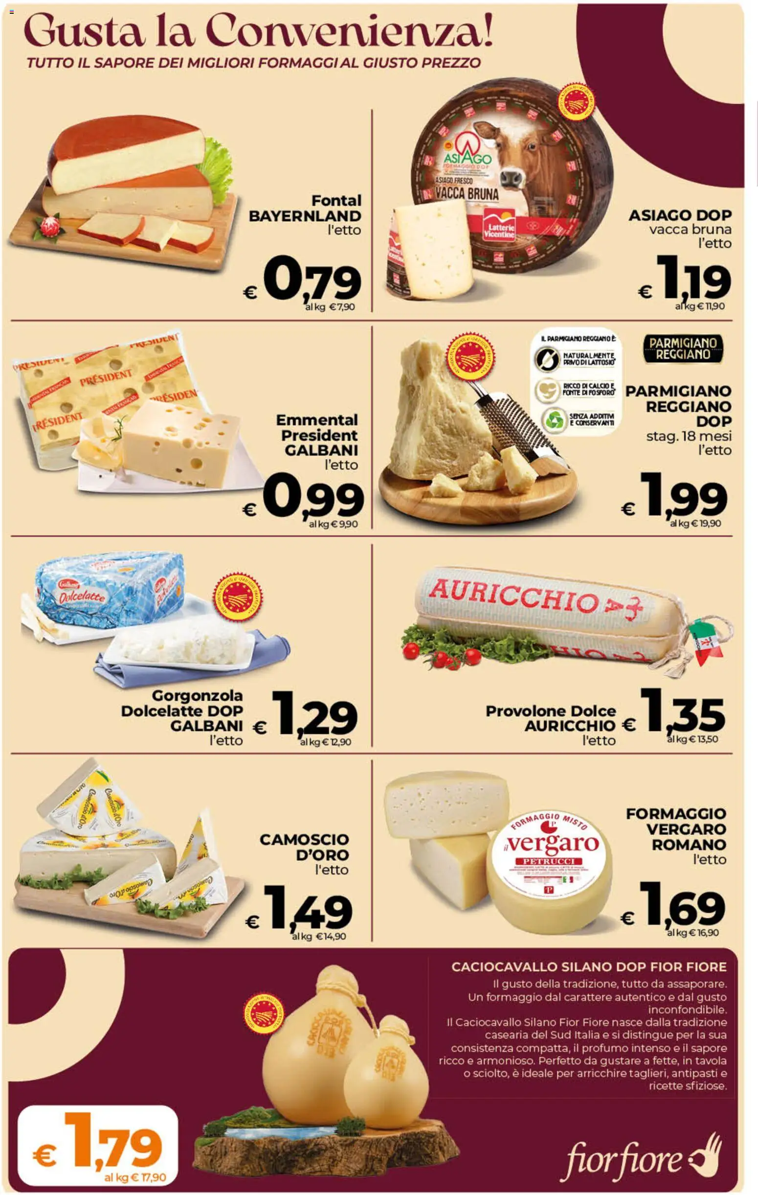 Volantino Ipercoop del 23/10/2026 | Pagina: 16 | Prodotti: Provolone, Formaggio, Emmental, Profumo