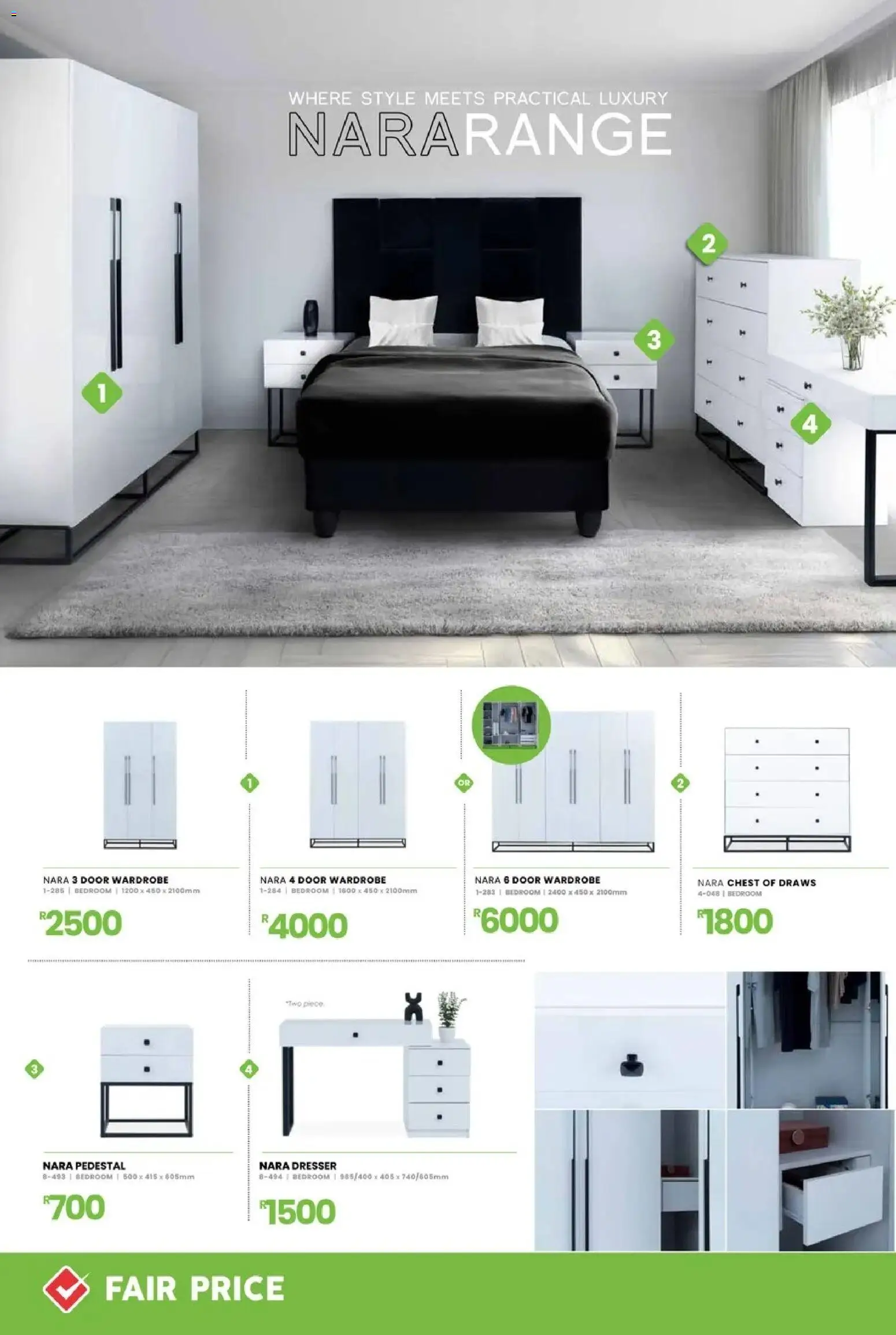 New Fair Price catalogue – valid from 01/02/2026 | Page: 14 | Products: Pedestal, Wardrobe