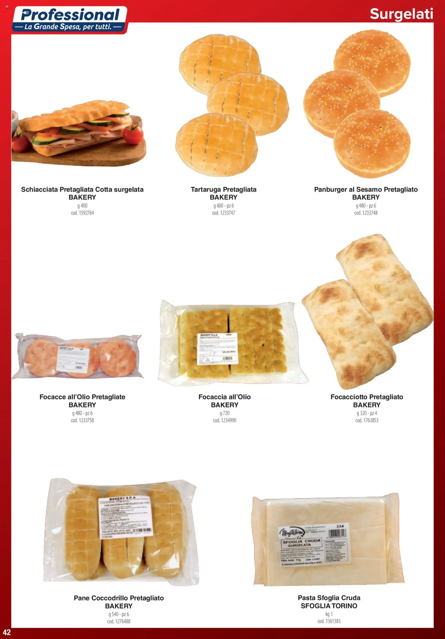 Volantino Carrefour del 01.06.2026 | Pagina: 42 | Prodotti: Pane, Focaccia, Pasta sfoglia, Pasta
