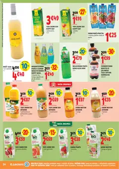 E.leclerc katalog akcije – veljaven od 07.10.2026 | Stran: 24 | Izdelki: Sok, Banane, Grenivka, Mango