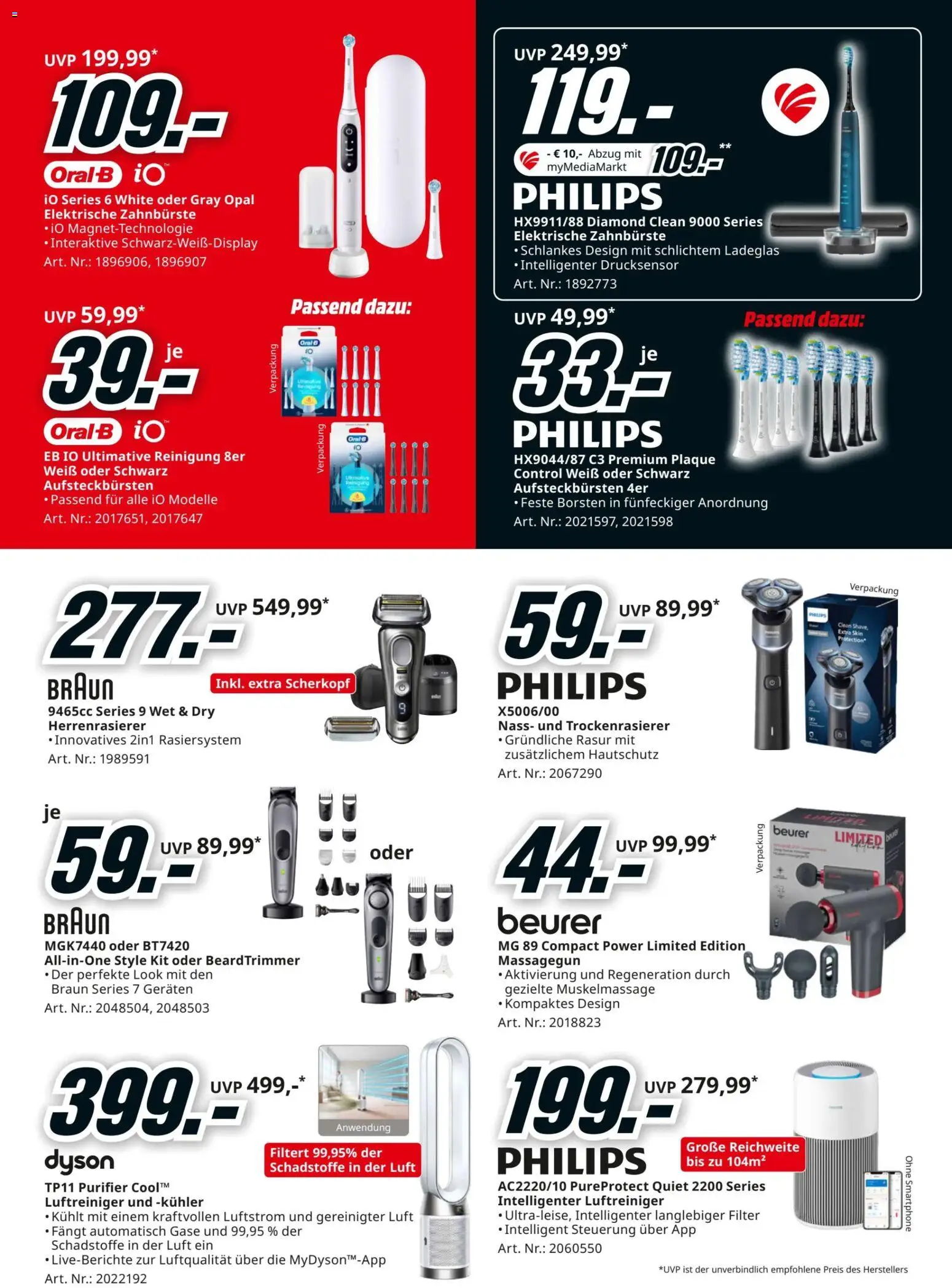 Media Markt Angebote gültig ab 22.03.2026 | Seite: 13 | Produkte: Smartphone, Luftreiniger, Elektrische zahnbürste, Zahnbürste