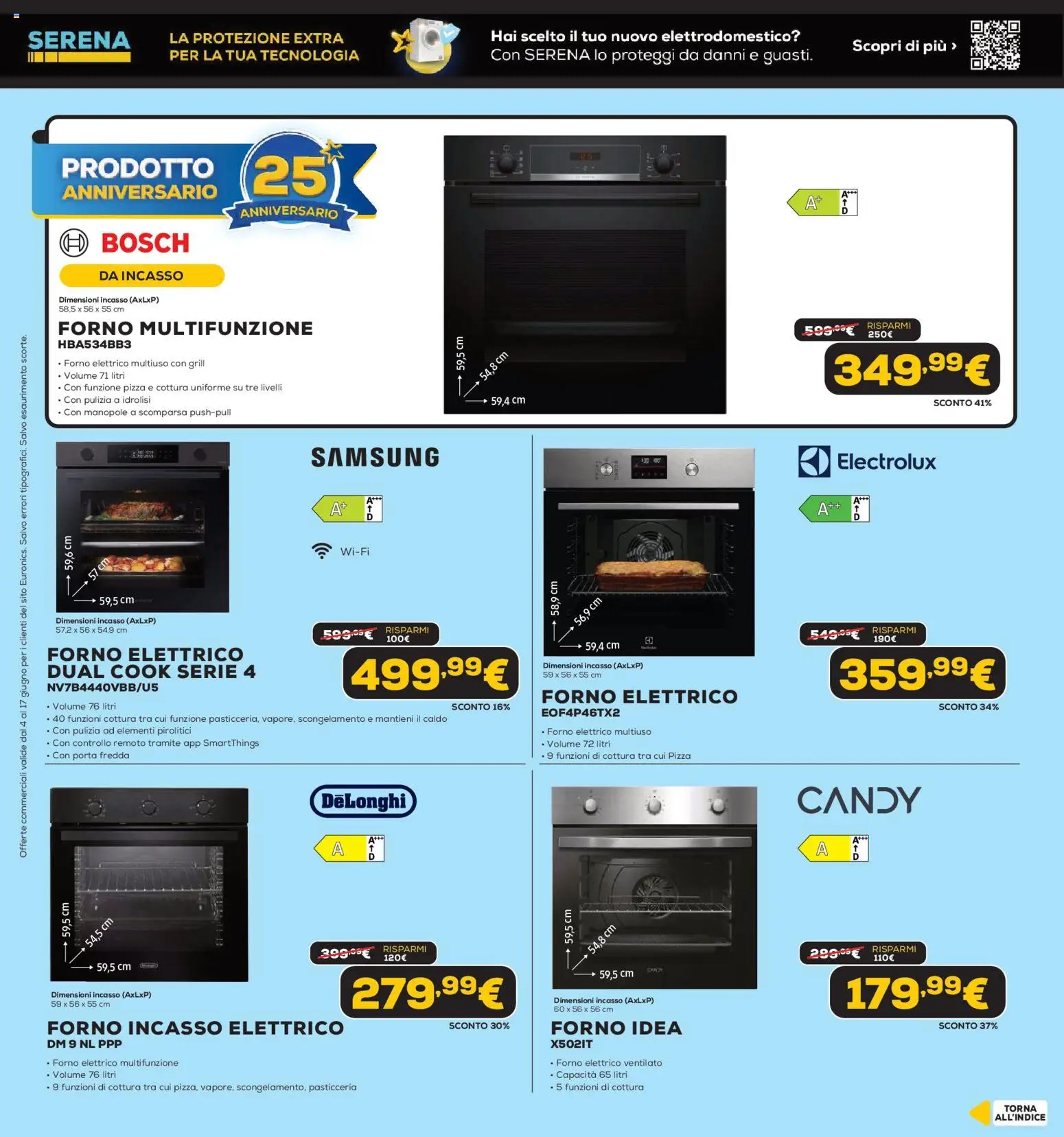 Volantino Euronics del 04.06.2026 | Pagina: 28 | Prodotti: Pizza, Forno, Forno elettrico, Samsung