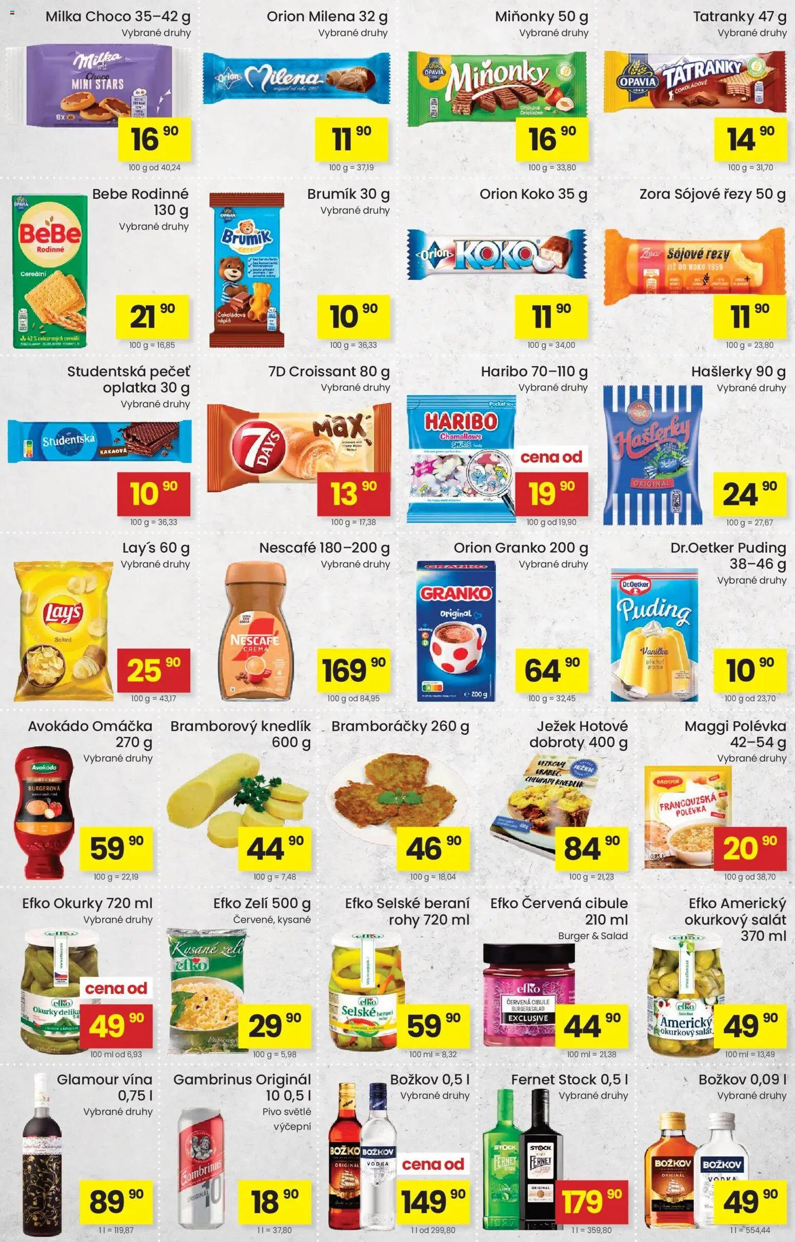 Kubík leták od 11.08.2026 | Strana: 3 | Produkty: Milka, Lay's, Božkov, Gambrinus