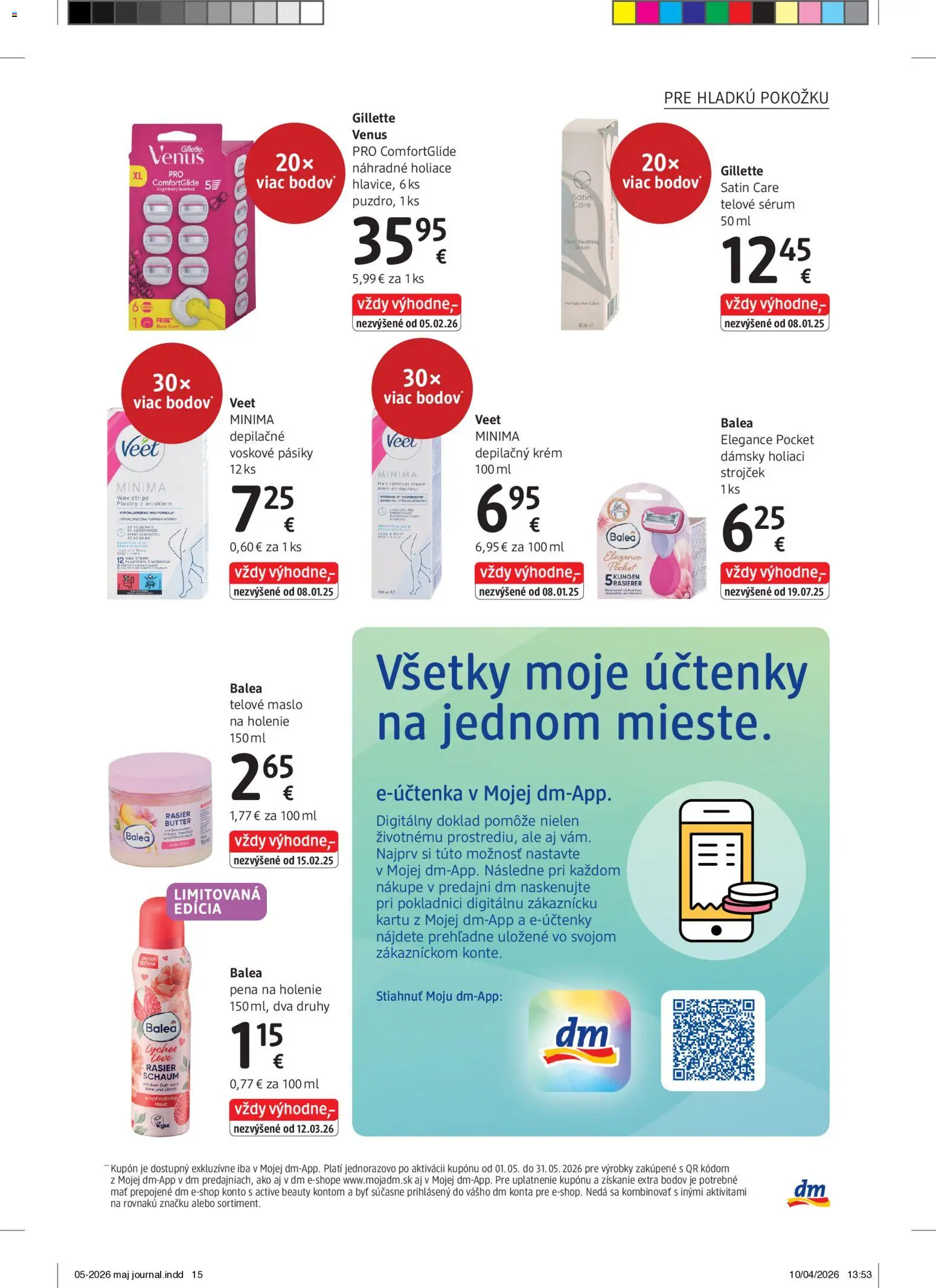 Nové dm drogerie akcie – leták je platný od 01.05.2026 | Strana: 15