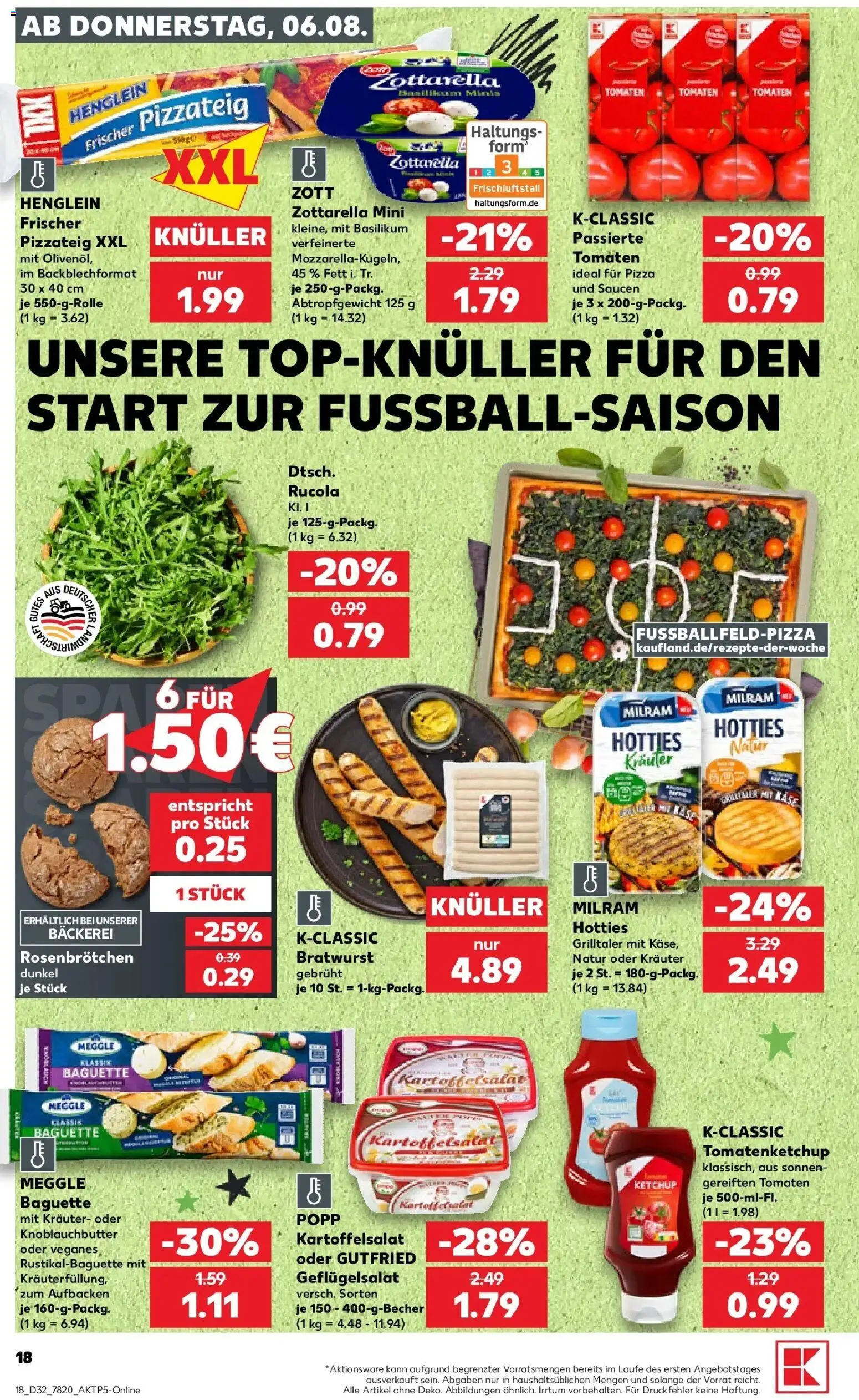 Kaufland Prospekt Einbeck – gültig ab 03.08.2026 | Seite: 27 | Produkte: Bäckerei, Bratwurst, Tomaten, Milram