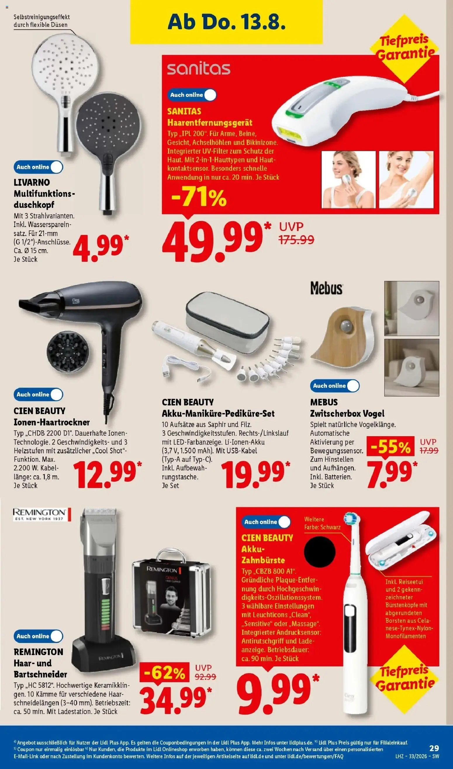 Lidl Prospekt Weikersheim – gültig ab 10.08.2026 | Seite: 51 | Produkte: Kabel, Box, Zahnbürste, Duschkopf