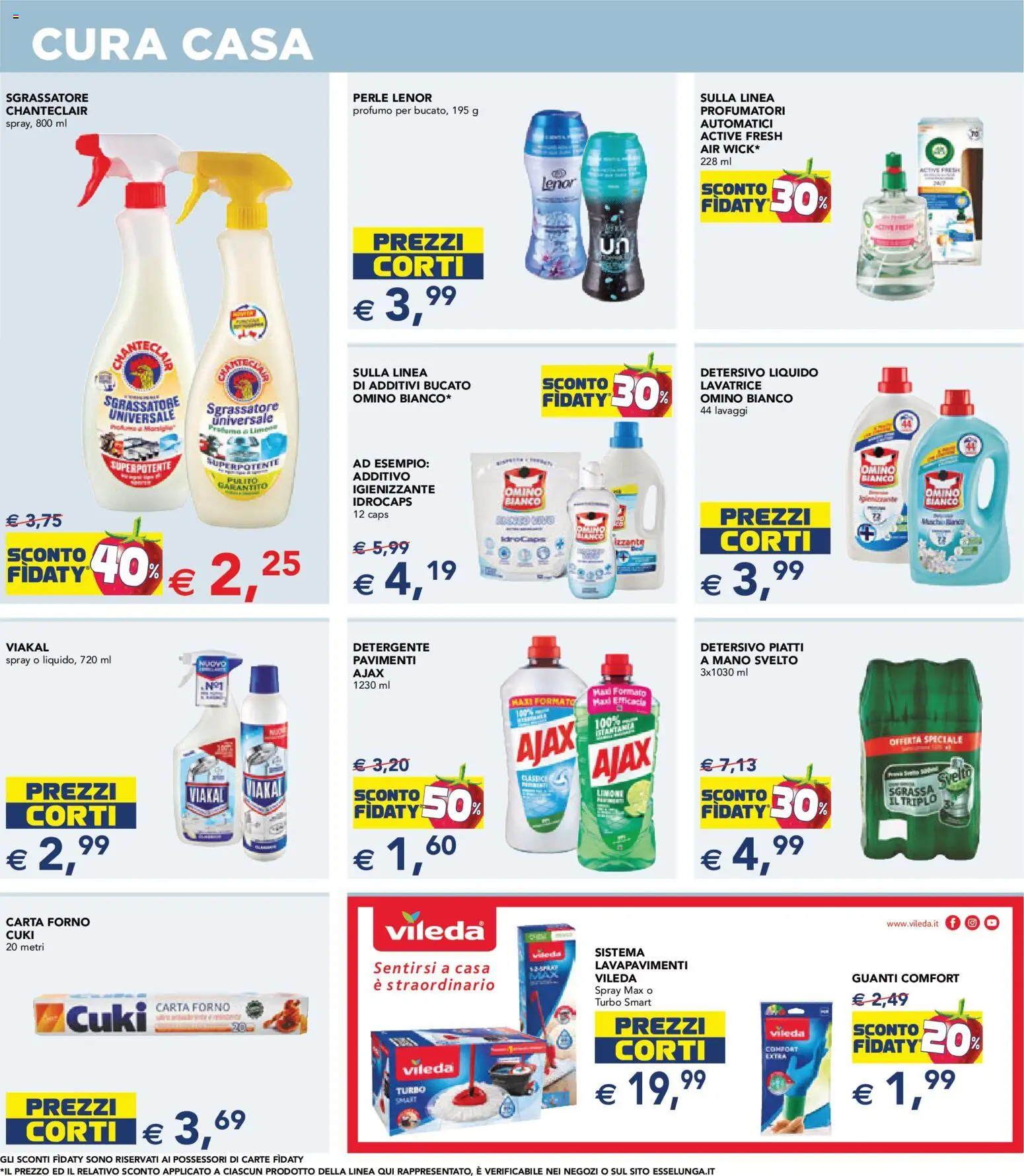 Volantino Esselunga S del 12.03.2026 | Pagina: 19 | Prodotti: Detergente, Sgrassatore, Guanti, Lavatrice