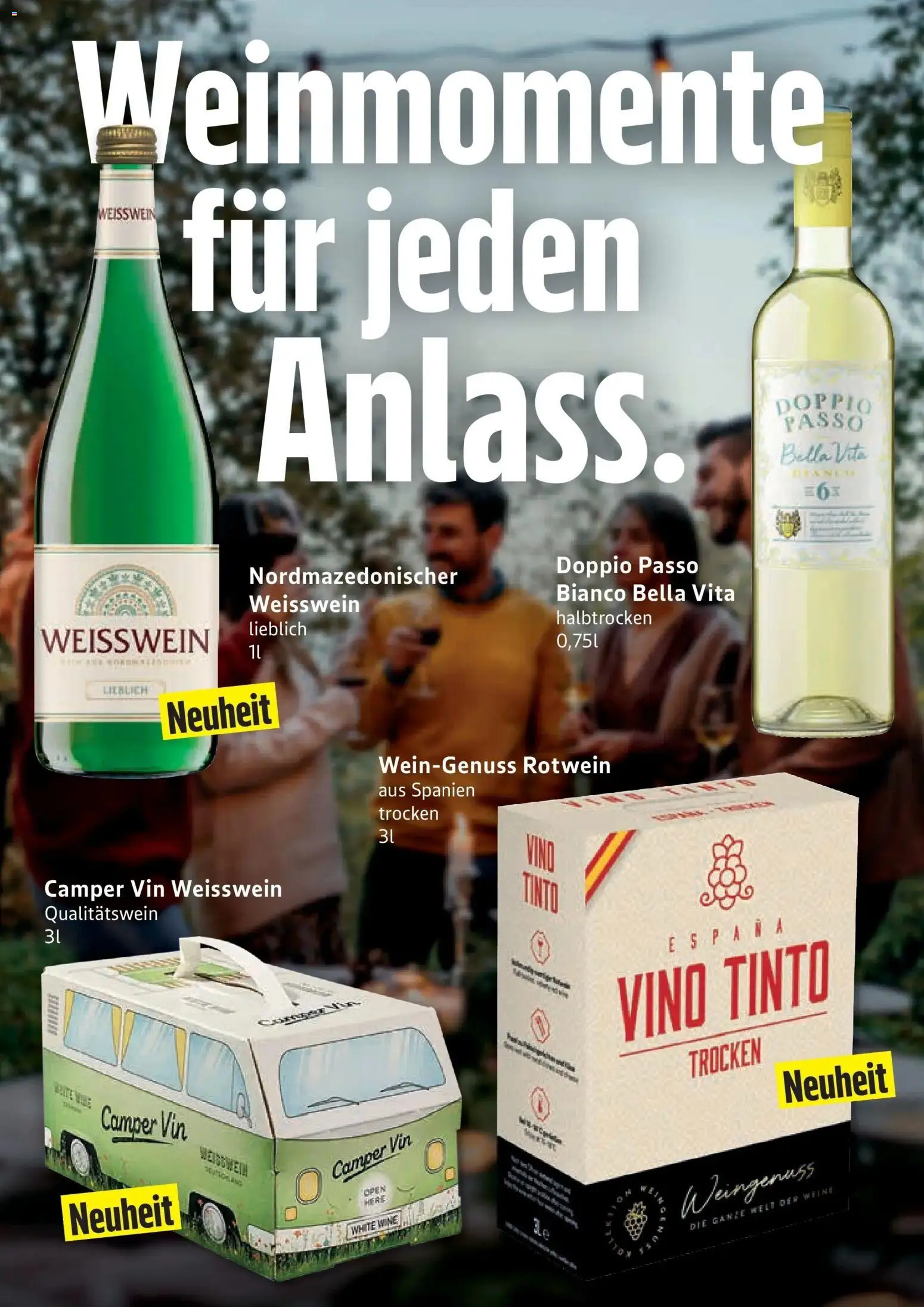 Edeka Prospekt Mölln – gültig ab 13.07.2026 | Seite: 23 | Produkte: Weißwein, Rotwein, Doppio Passo