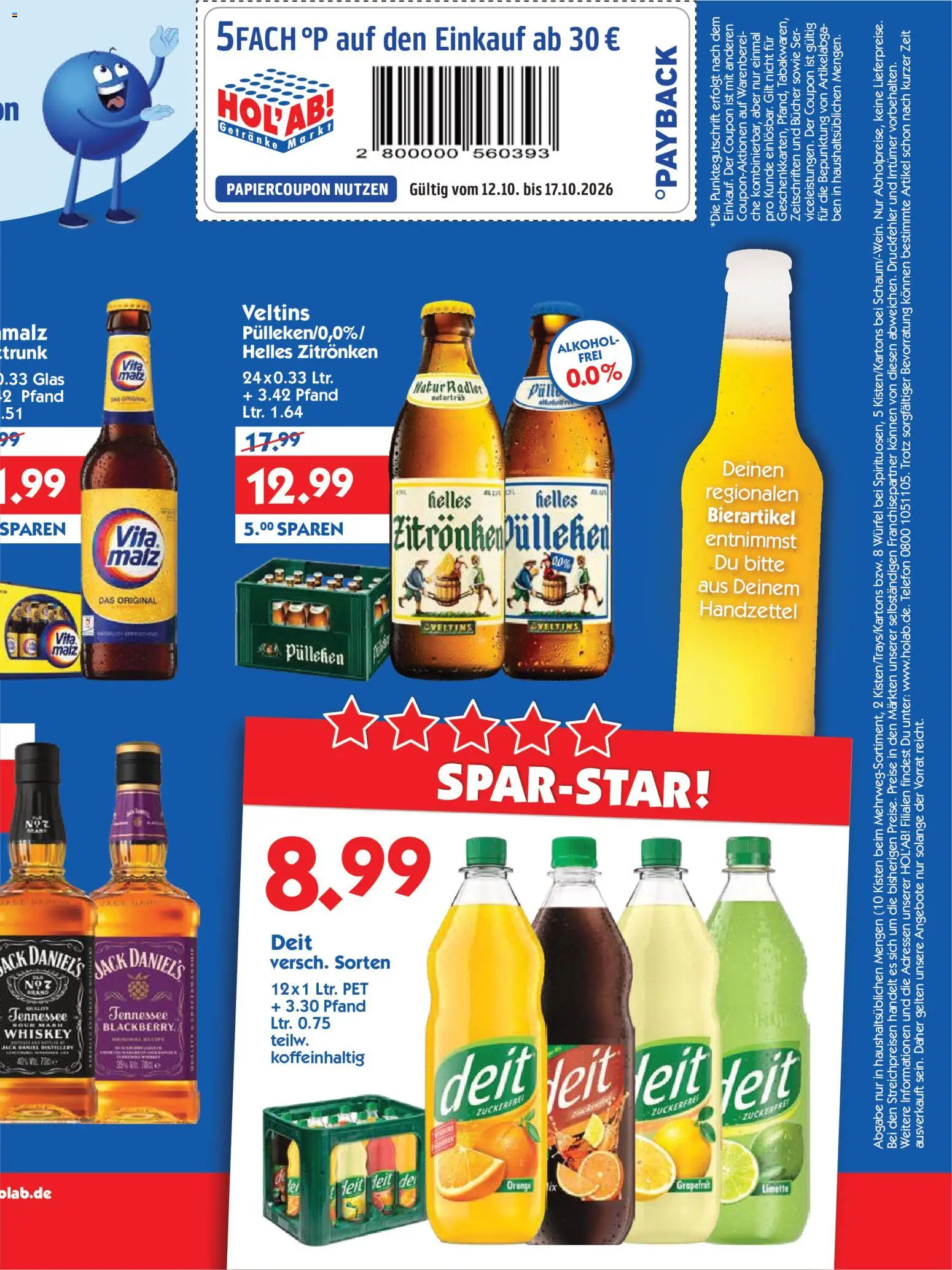 HOL’AB! Prospekt – gültig ab 12.10.2026 | Seite: 3 | Produkte: Radler, Limette, Whiskey, Veltins