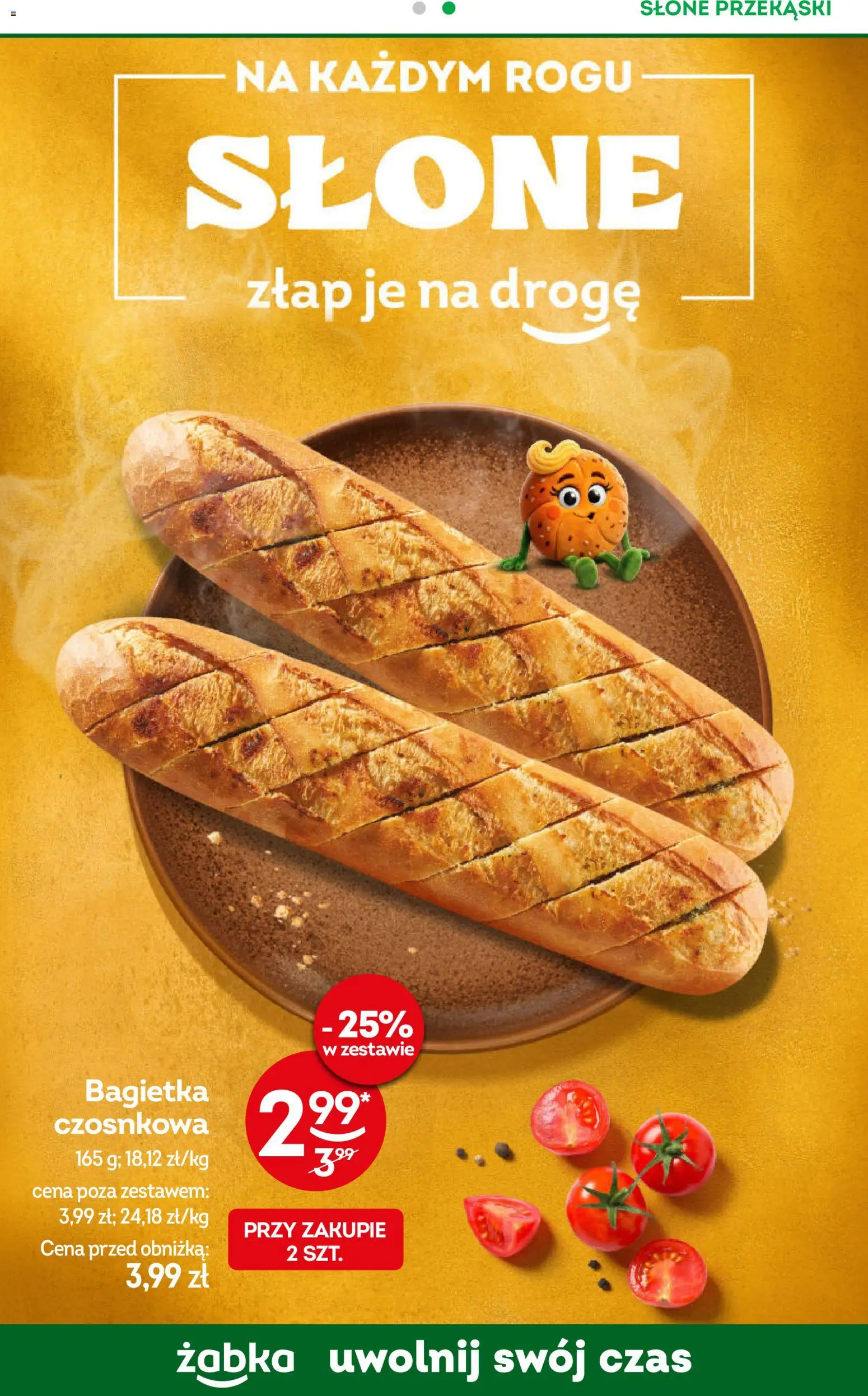 Żabka gazetka od 20.05.2026 | Strona: 77 | Produkty: Bagietka czosnkowa, Bagietka